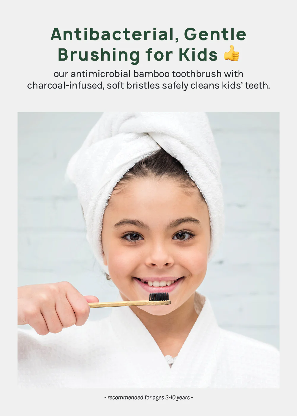Bamboo Charcoal Toothbrush Kids - Image 2