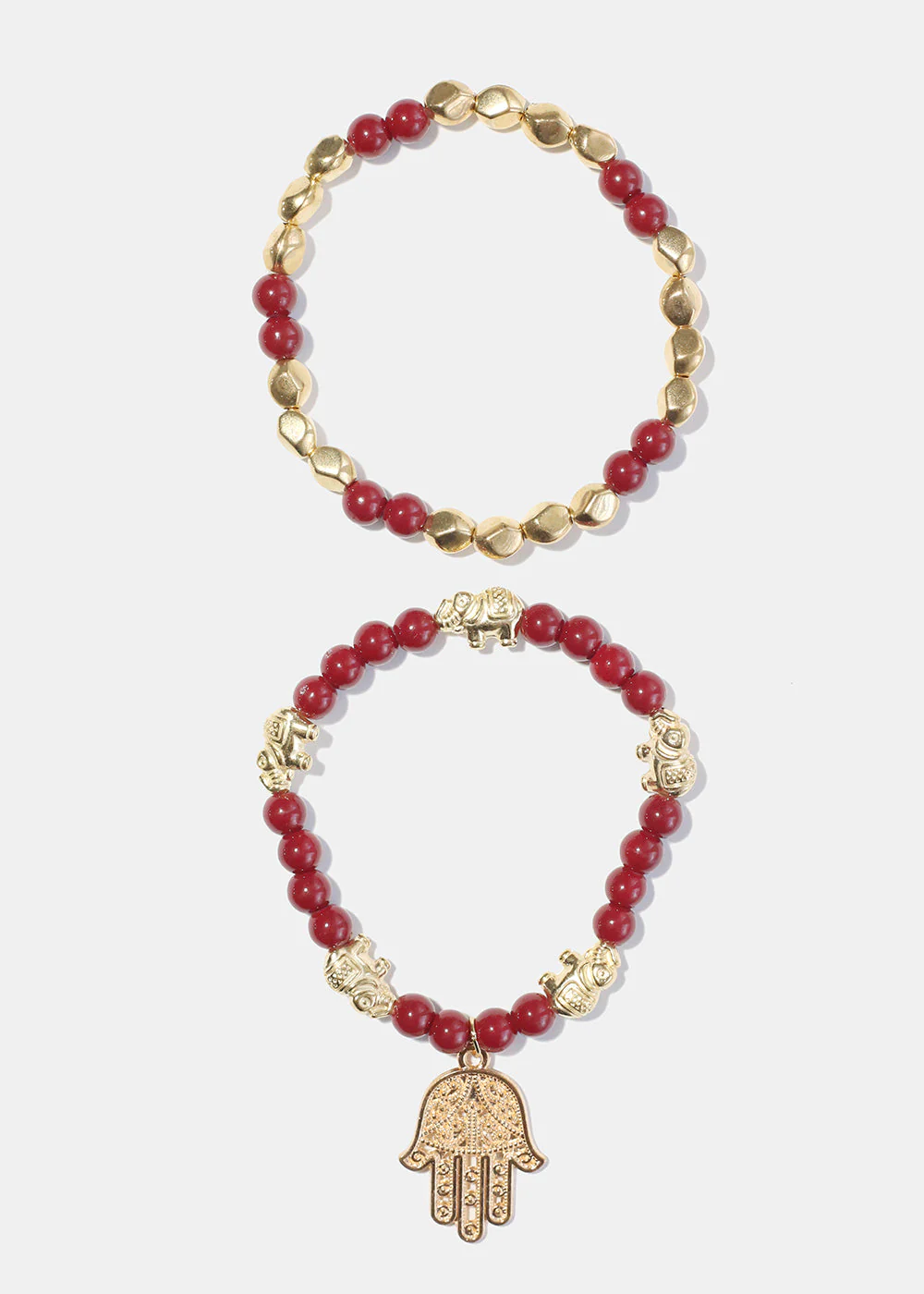 Bead Bracelet with Hamsa Hand - Image 11