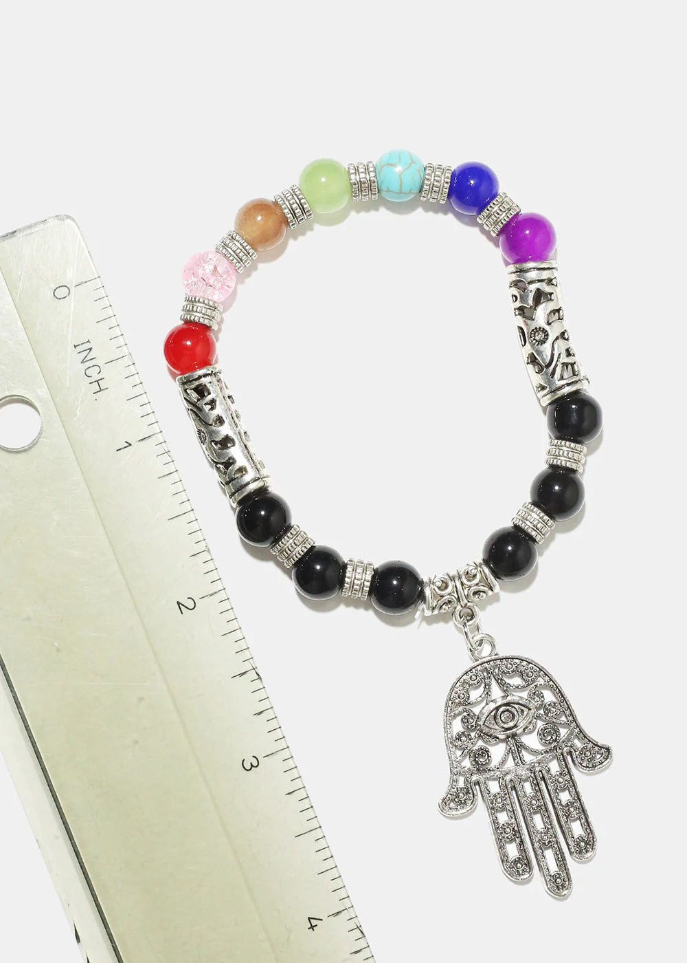 Bead Hamsa Hand Bracelet - Image 3