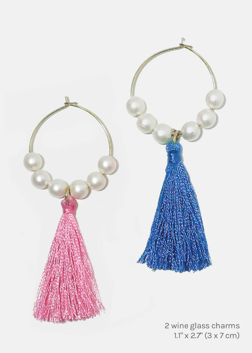 Beaded Tassel Wine Glass Marker Charms - Image 2