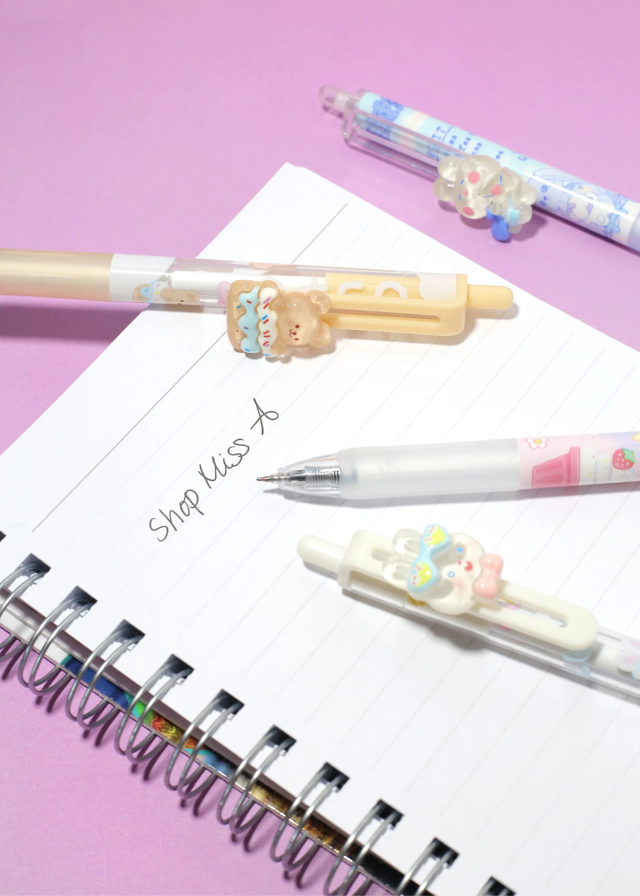 Official Key Items Bear + Bunny Fine Tip Pens - Image 2