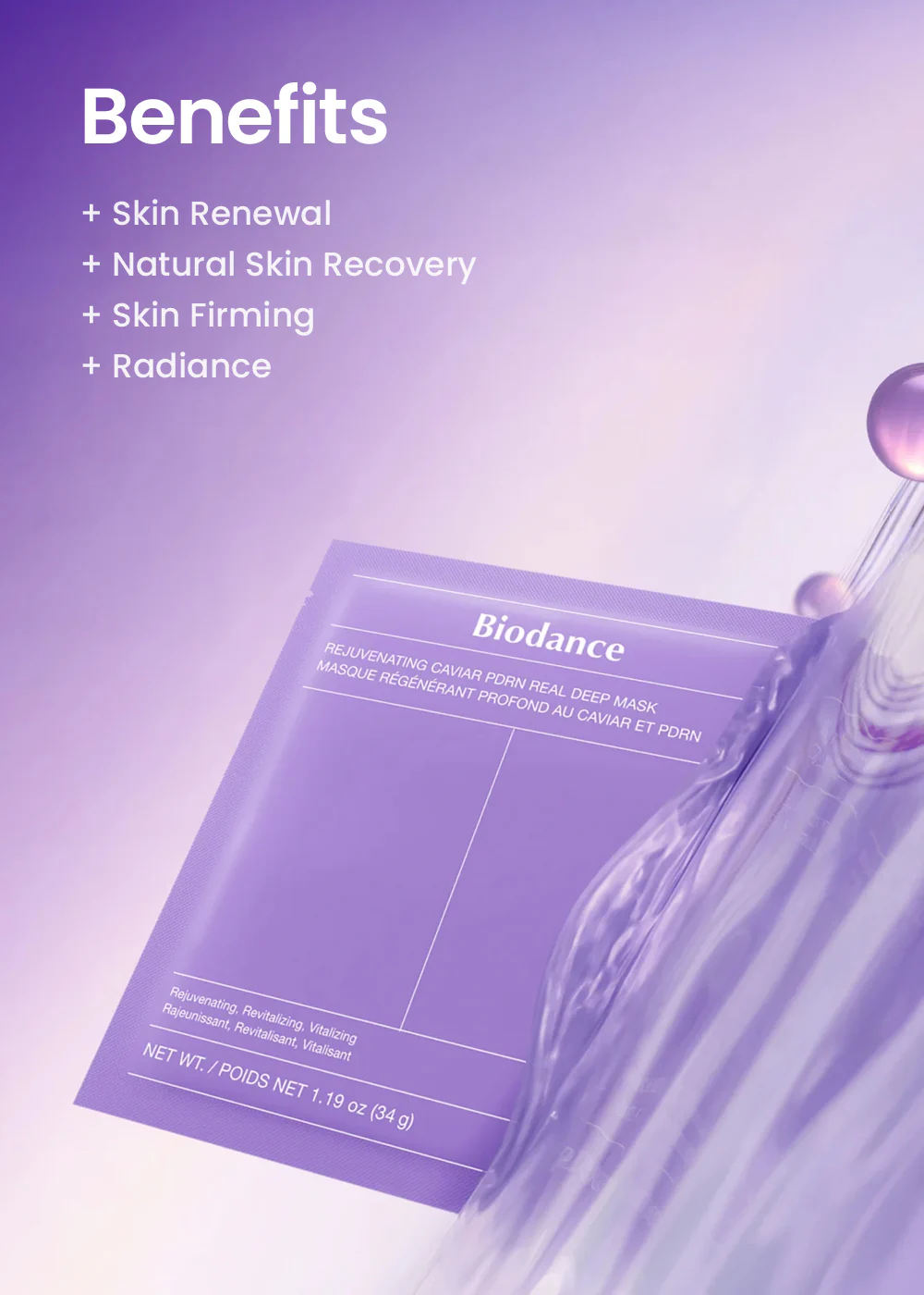 Biodance Rejuvenating Caviar PDRN Real Deep Mask - Image 5