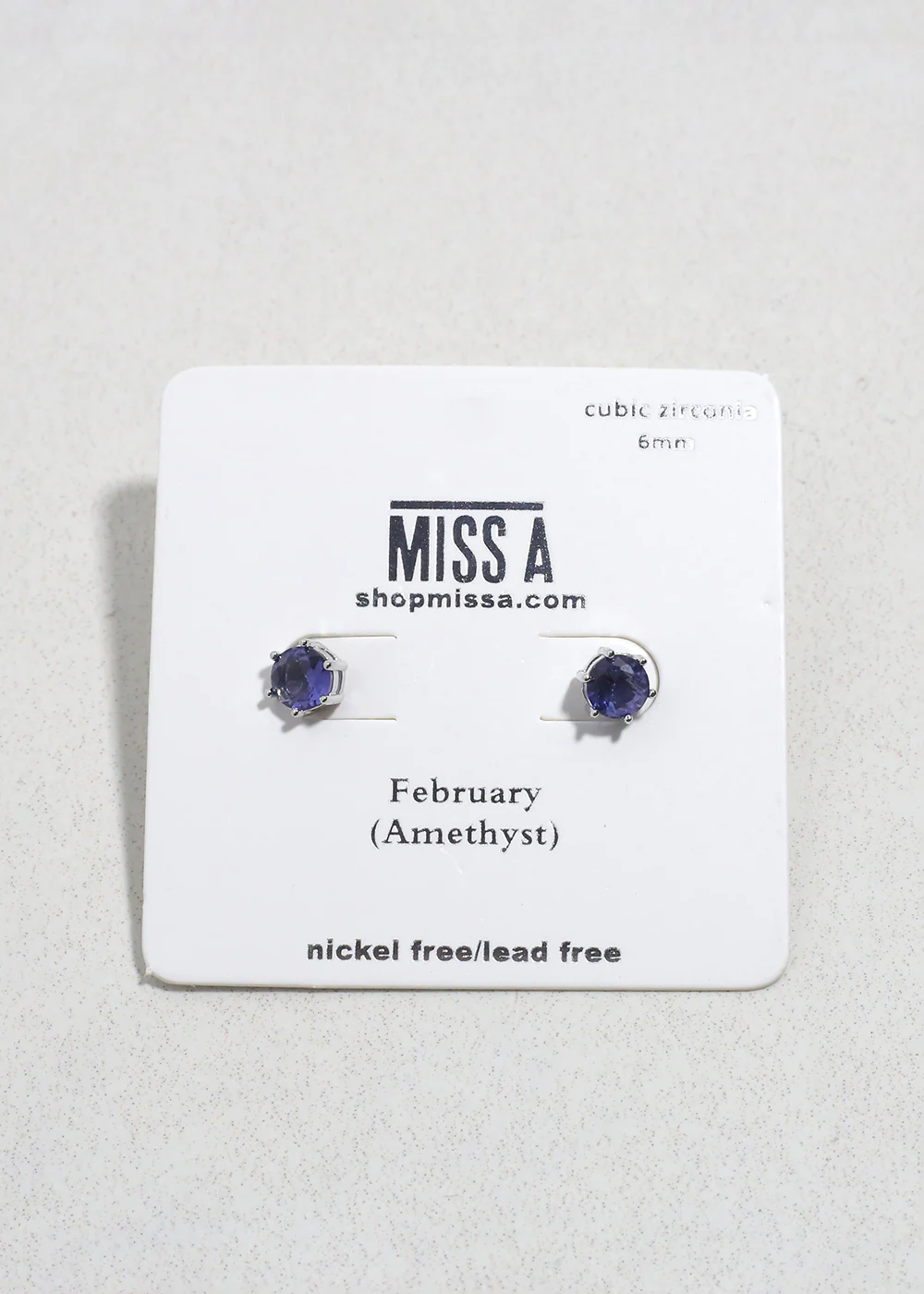 Birthstone Stud Earrings - Image 2