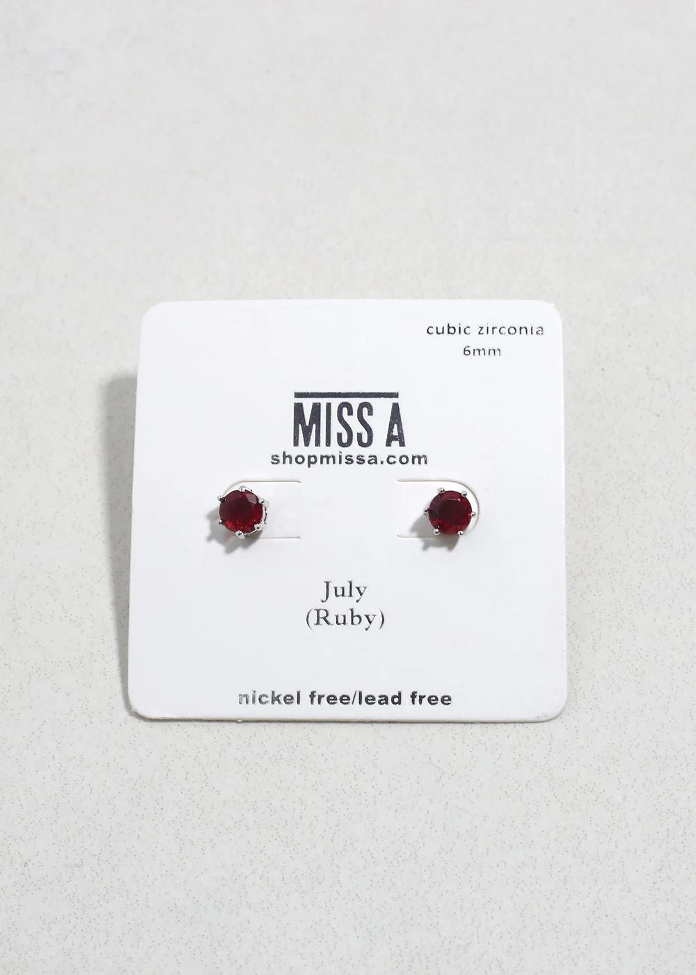 Birthstone Stud Earrings - Image 7