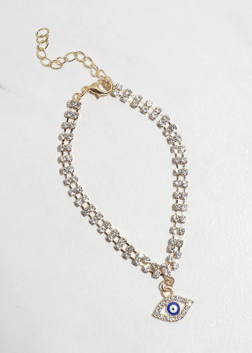 Bling Evil Eye Chain Bracelet - Image 4