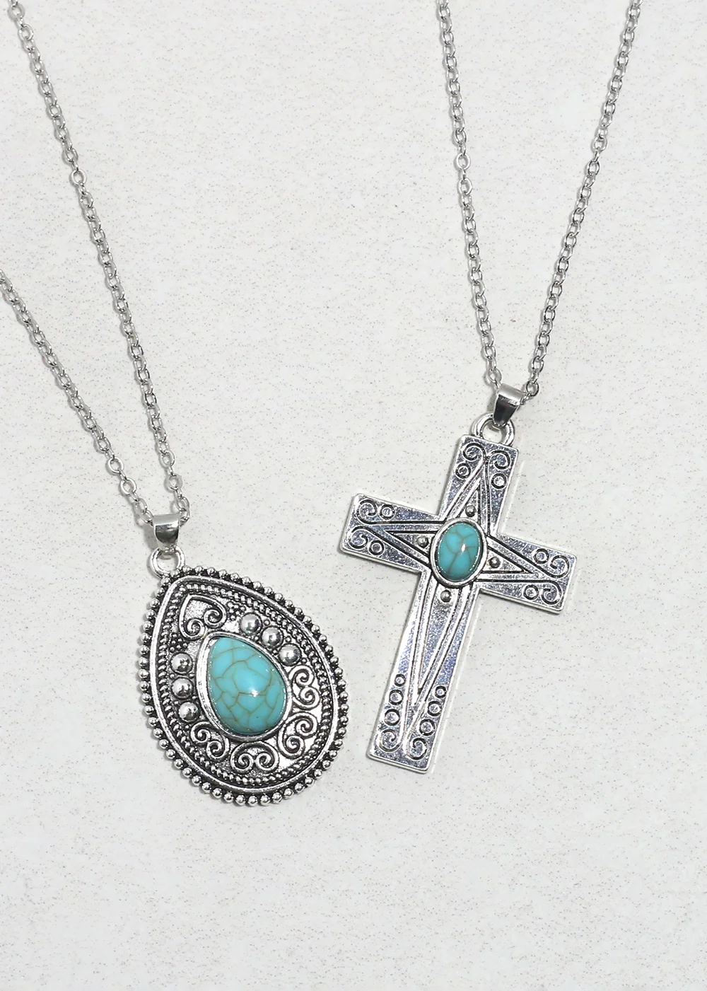 Boho Turquoise Pendant Necklaces