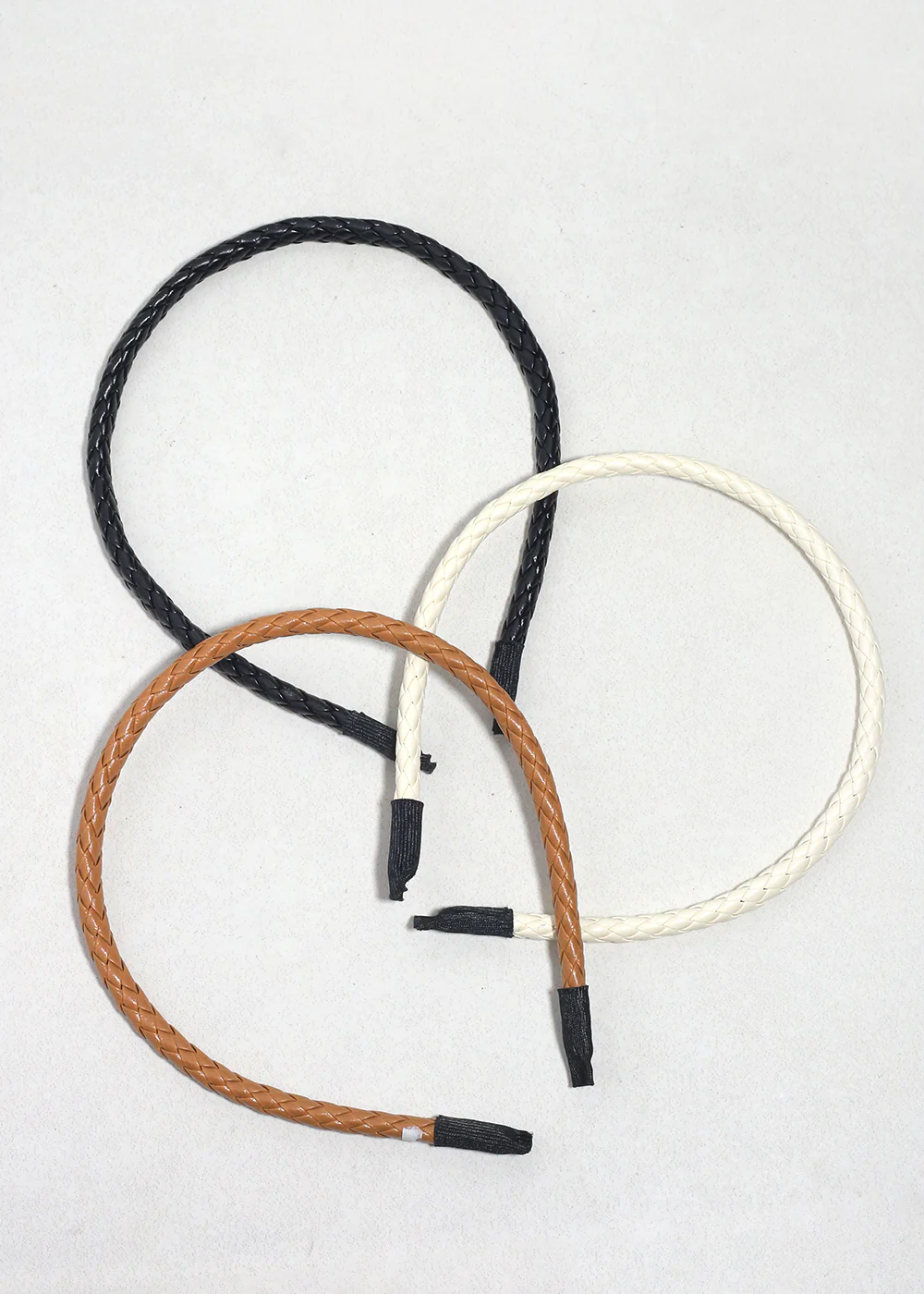 Braided Faux Leather Headband