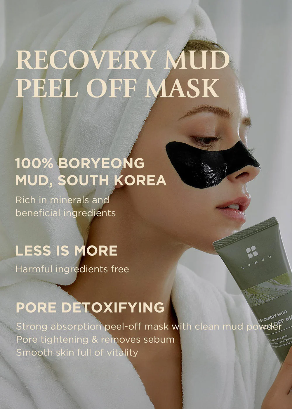 BRMUD Recovery Mud Peel Off Mask 110ml - Image 4