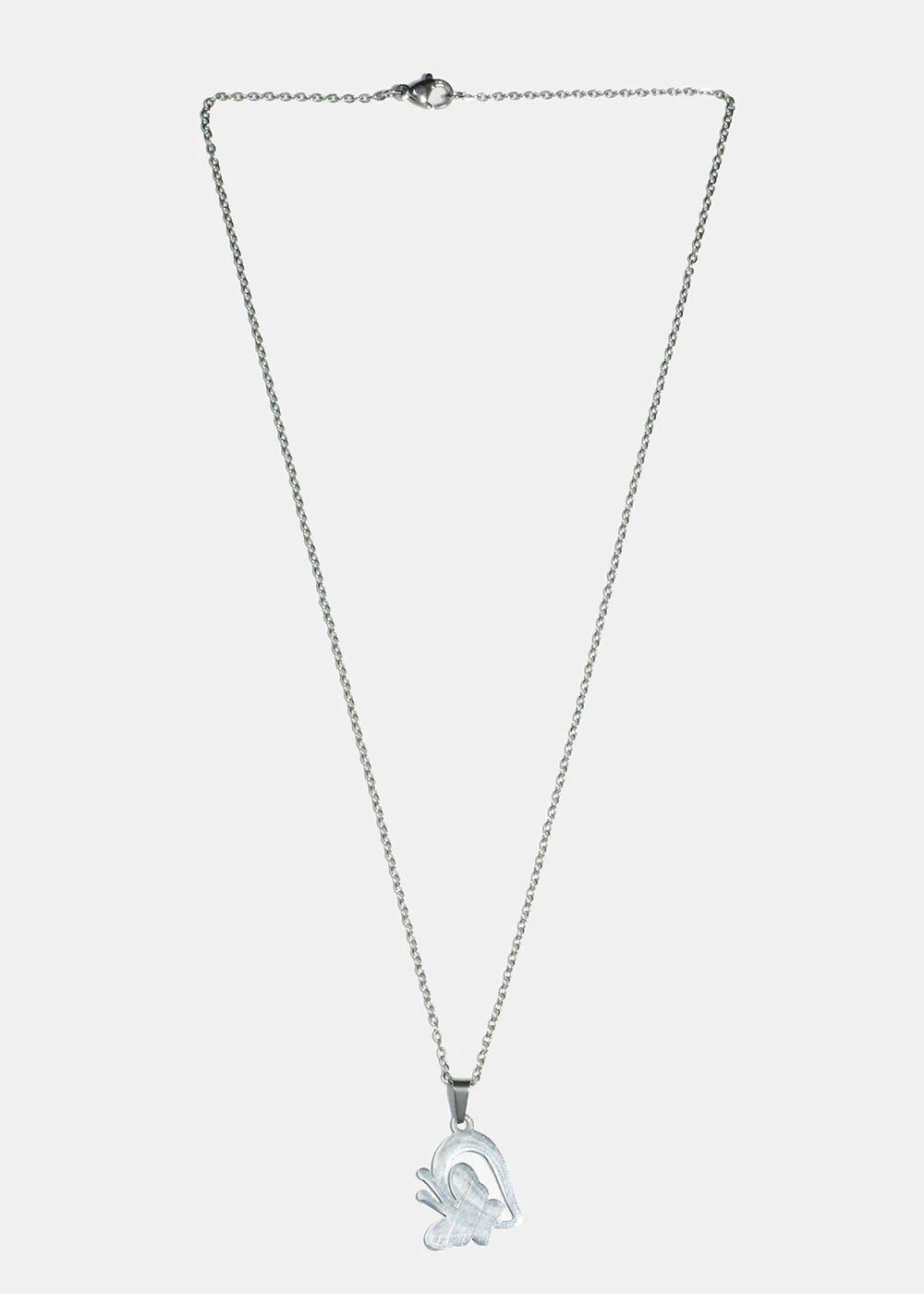 Butterfly & Half Heart Necklace - Image 3