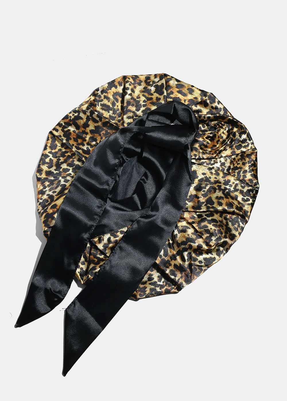 Adjustable Tie Silky Satin Bonnet – Double Layered - Image 3
