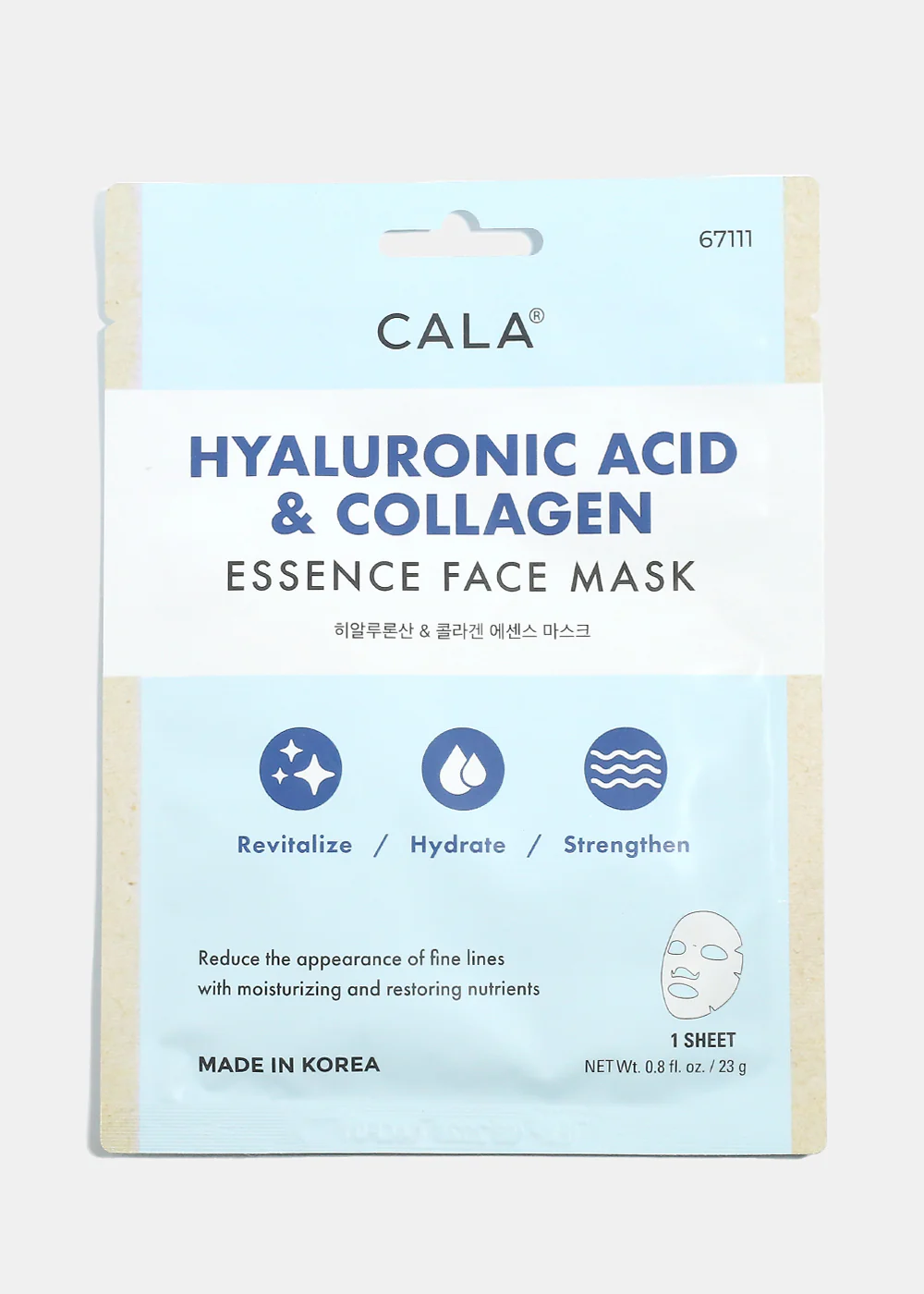 Cala Hyaluronic Acid & Collagen Essence Mask