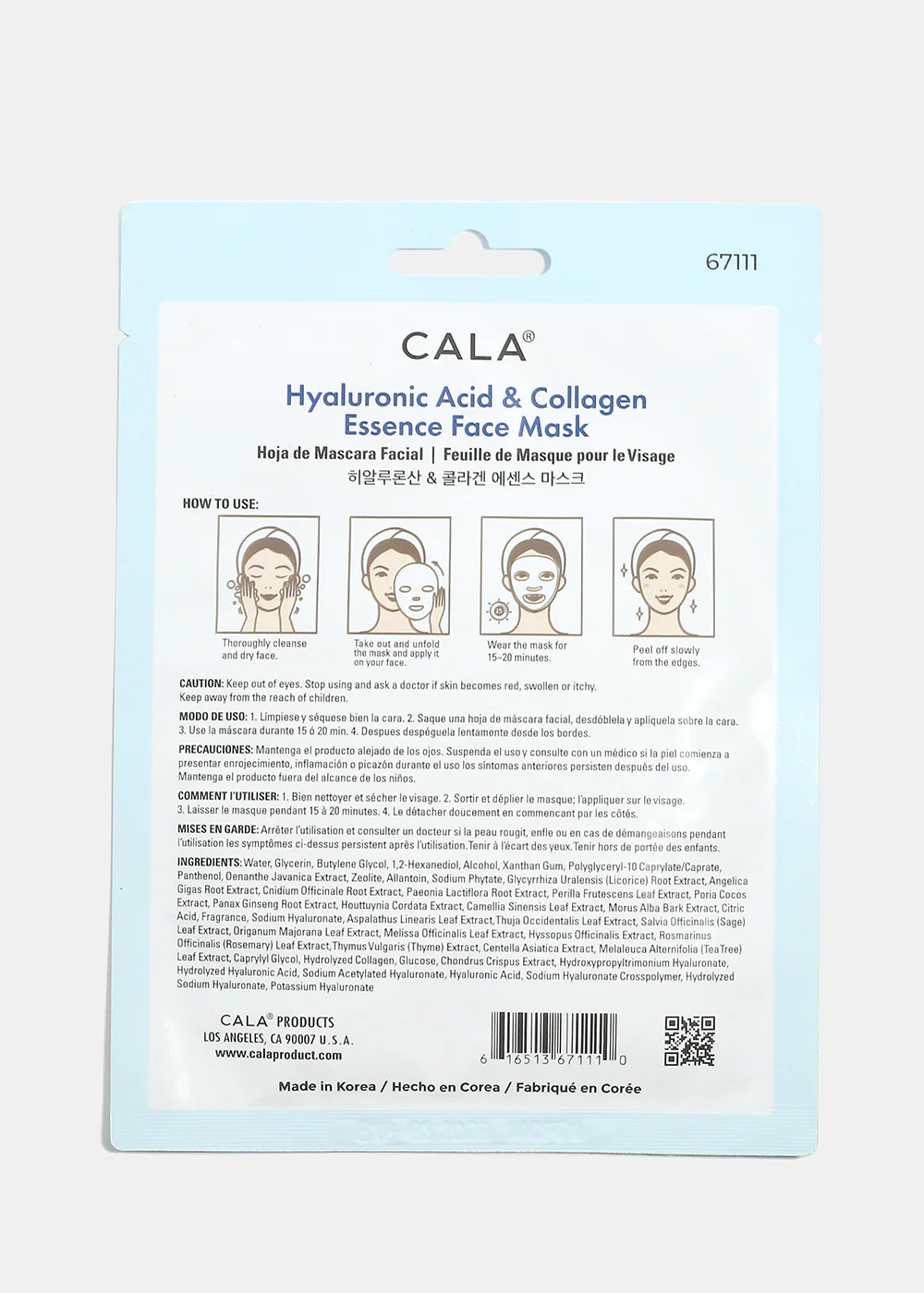 Cala Hyaluronic Acid & Collagen Essence Mask - Image 2
