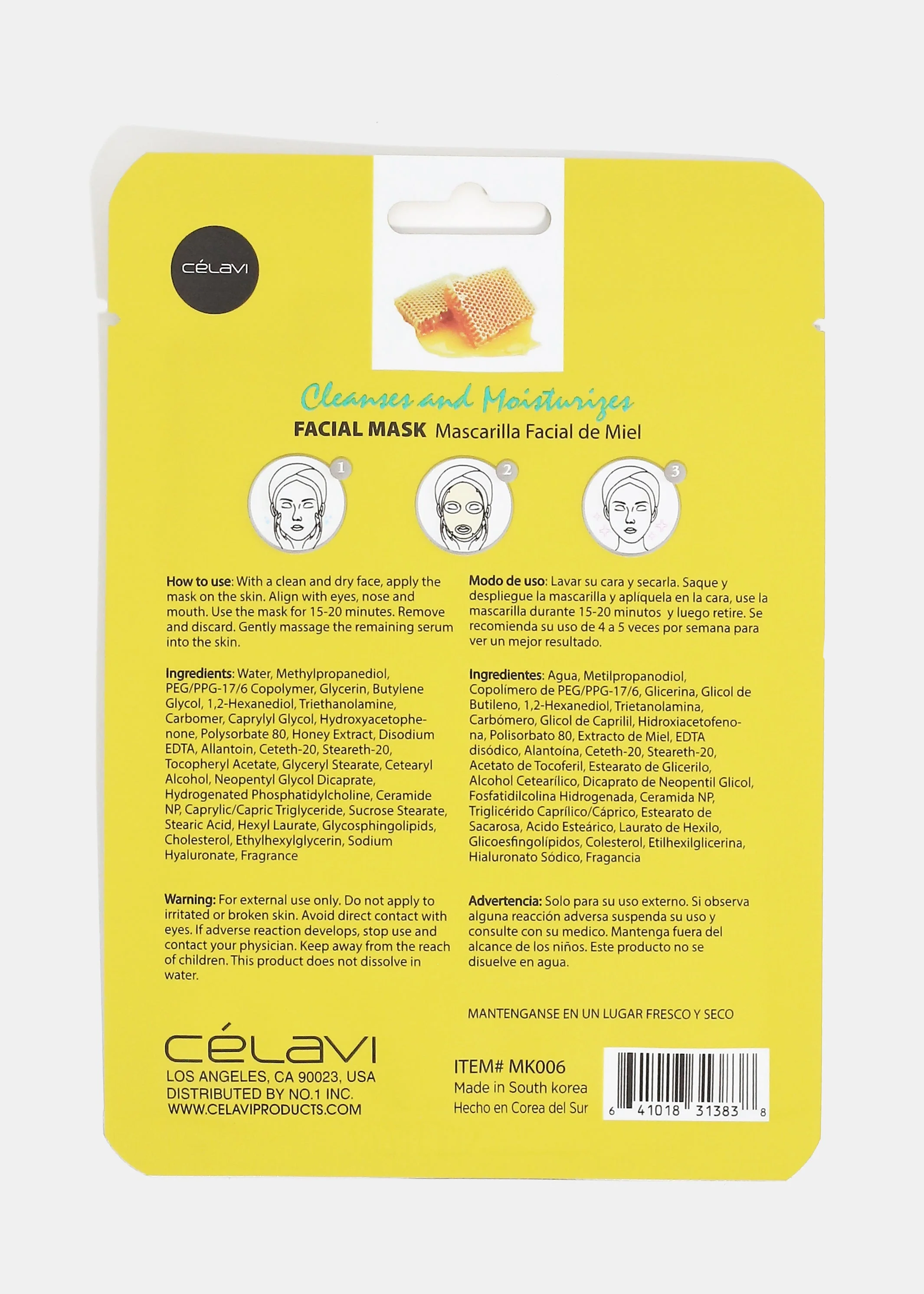 Celavi Honey Sheet Mask - Image 2