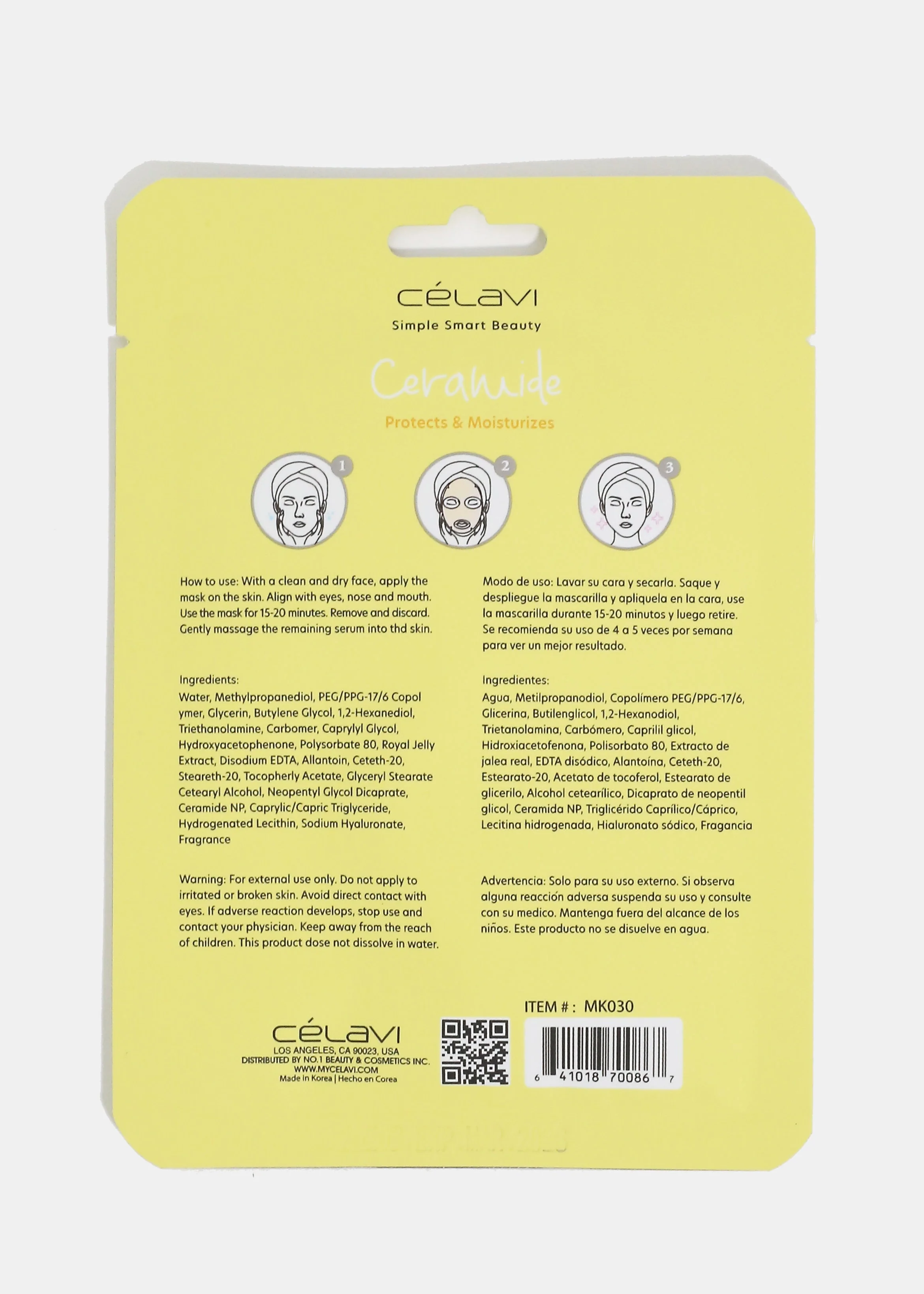 CEV Ceramide Sheet Mask - Image 2