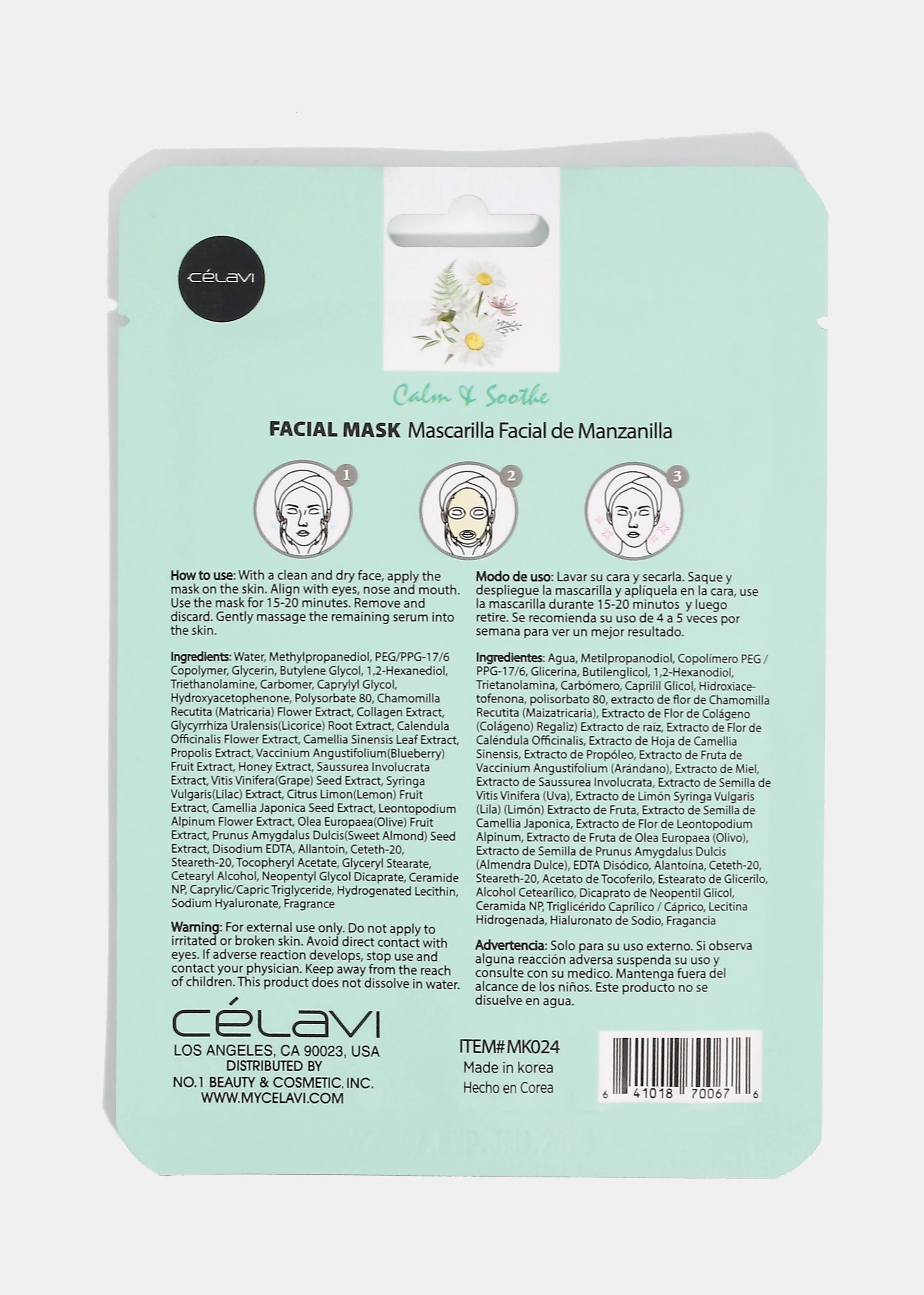 CEV Chamomile Sheet Mask - Image 2