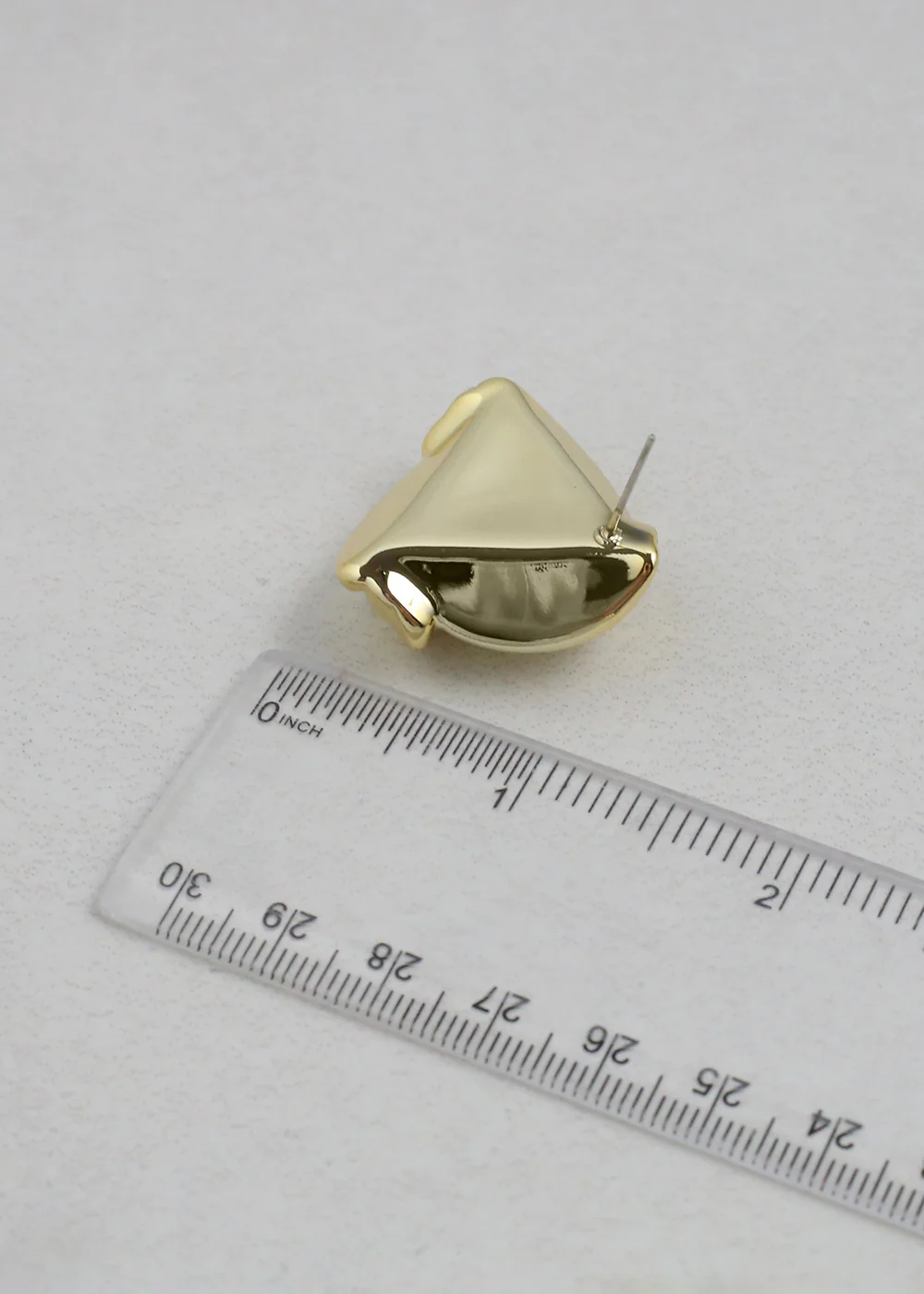 Chunky Triangular Knot Earrings - Image 4