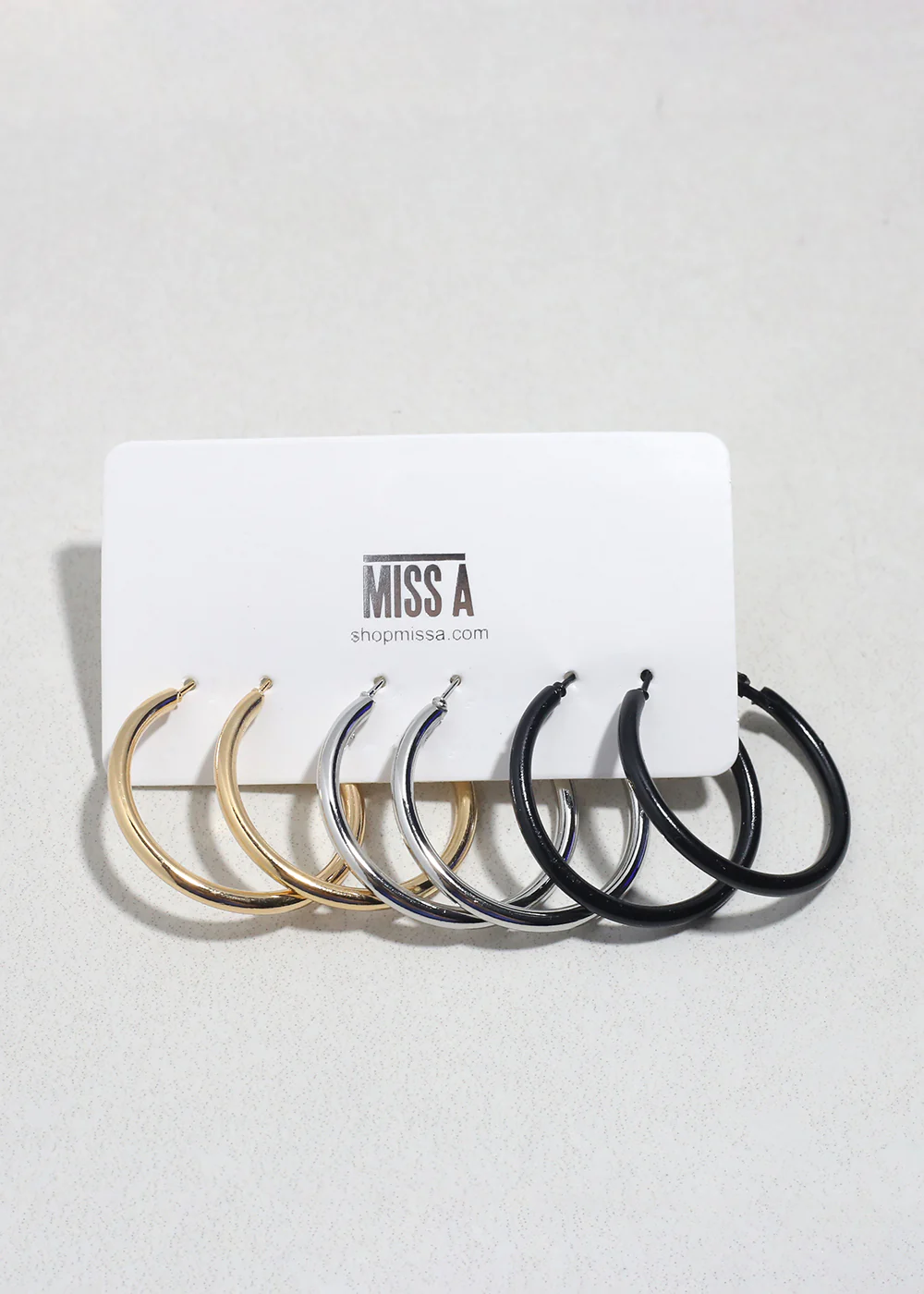 Classic Hoop Earring Set - 3 Pairs