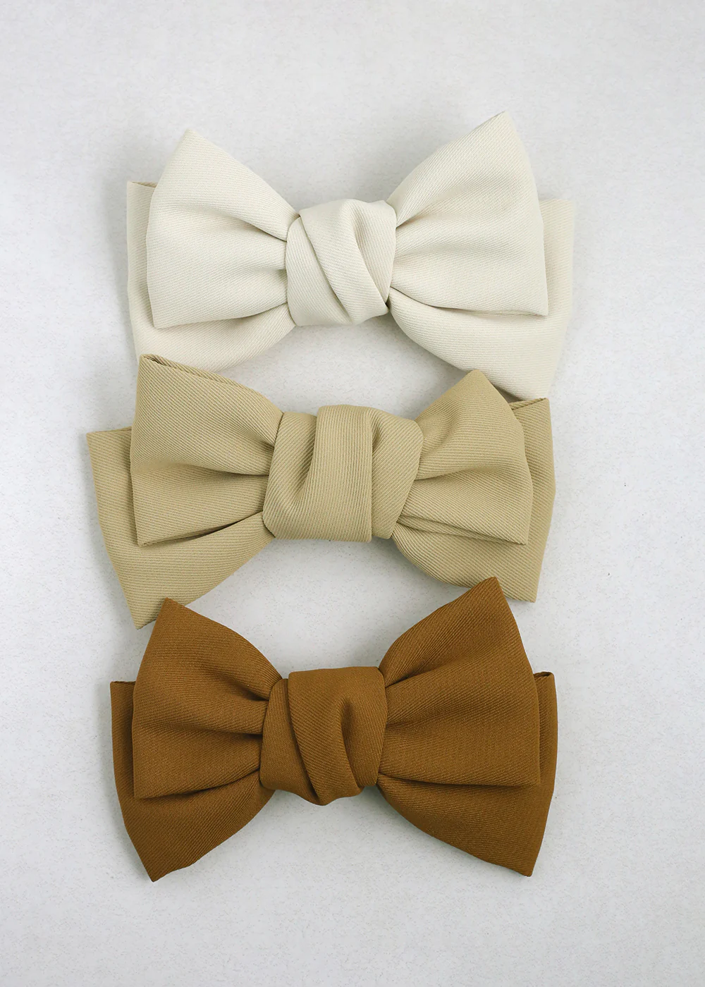 Classic Neutral Hair Bow Pins
