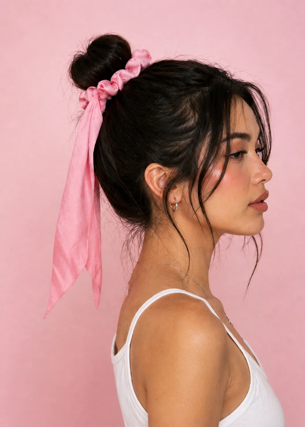 Classic Ribbon Scarf Scrunchie