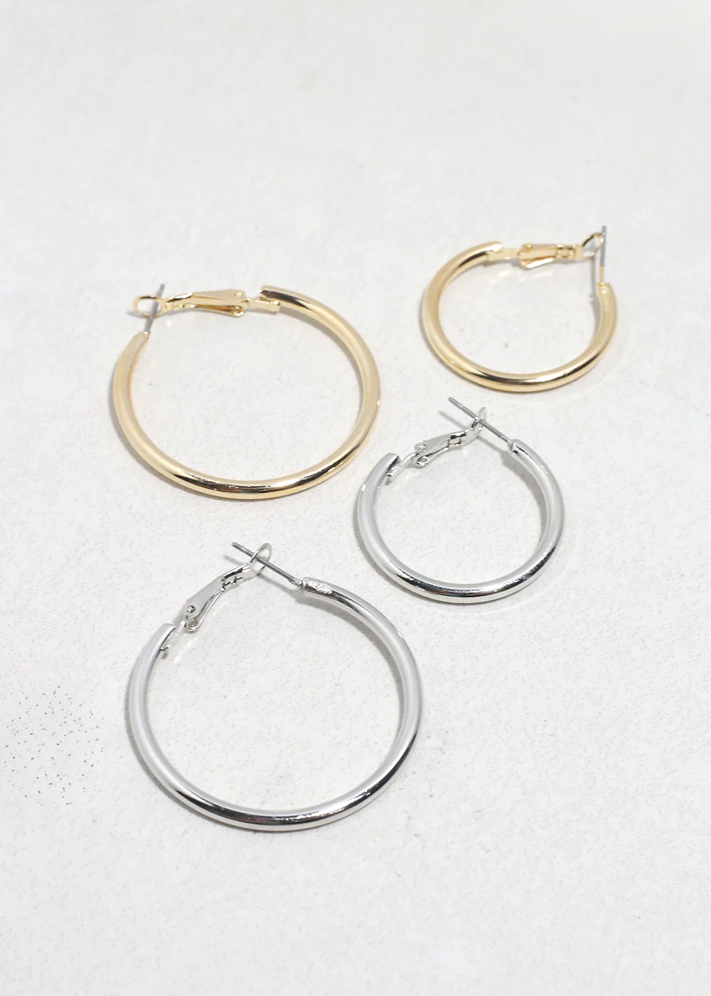 Classic Thick Hoop Earrings - 6mm - Image 3