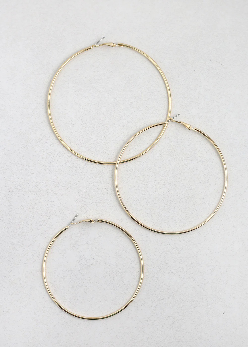 Classic Thin Hoop Earrings - 7mm - Image 3