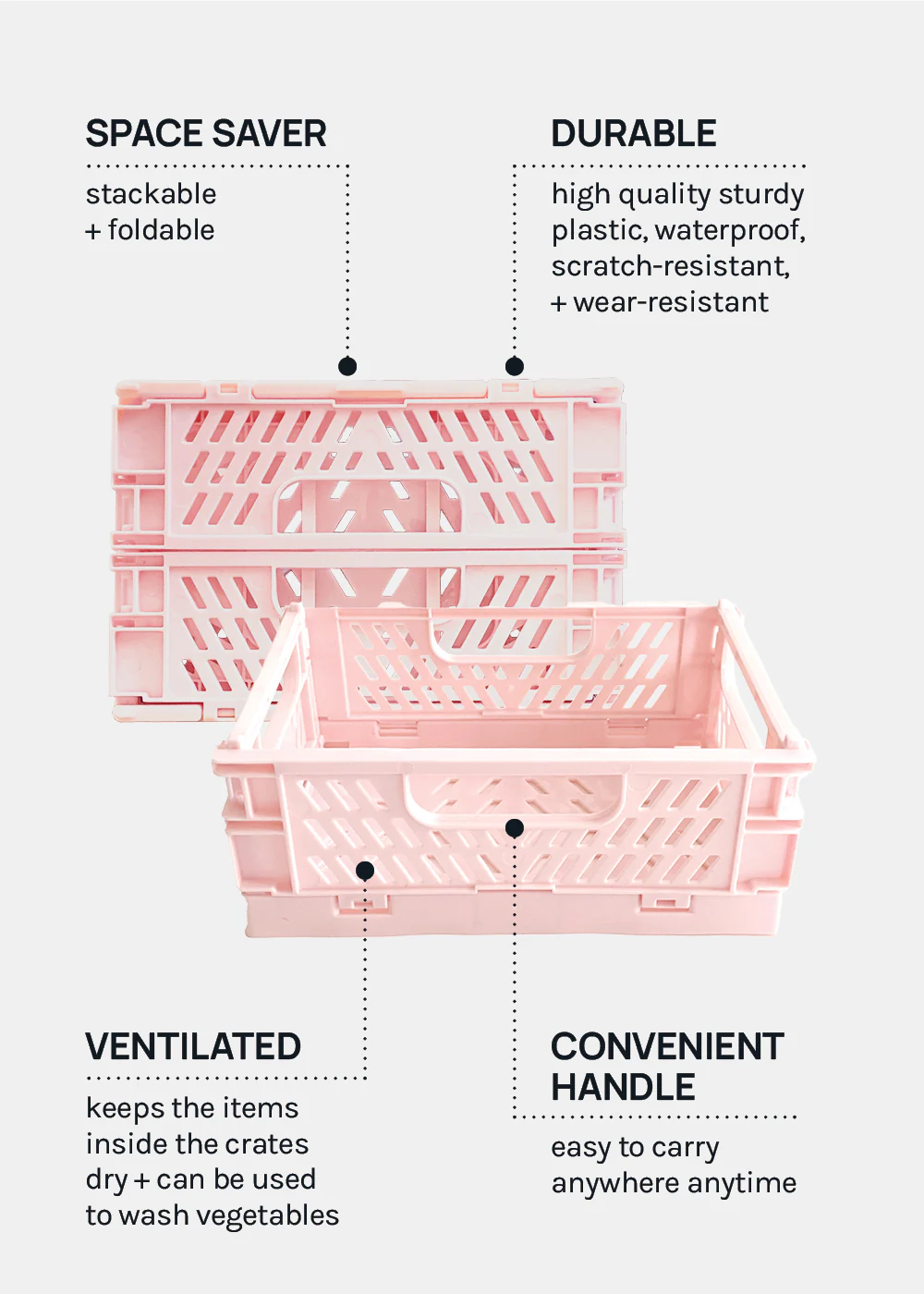 Collapsible Folding Crates- Small - Image 9