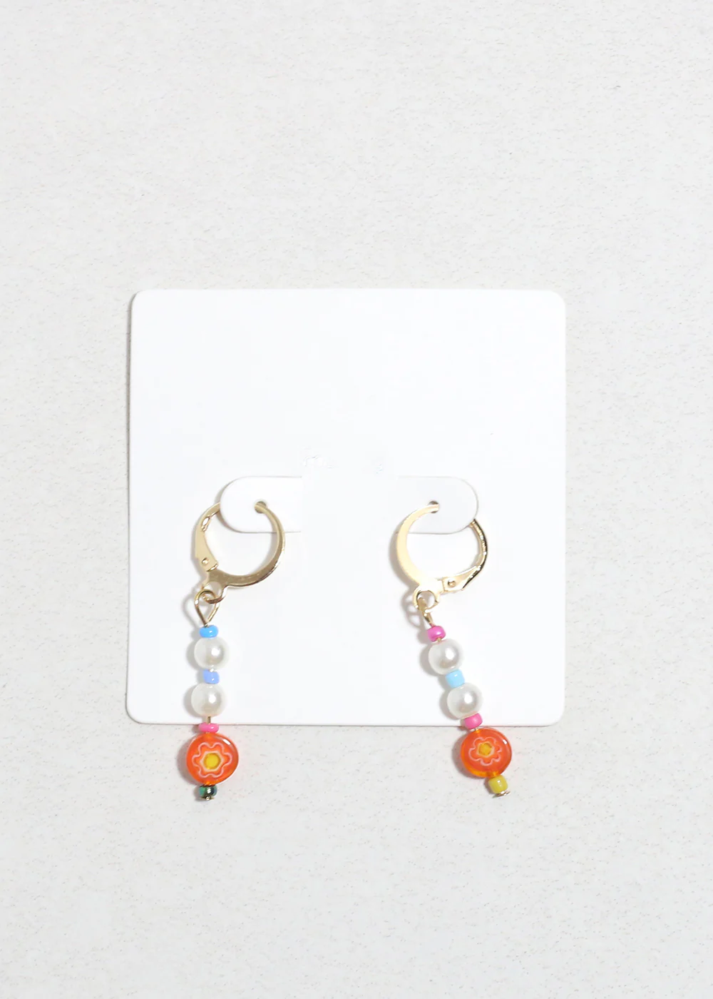 Colorful Pearl & Bead Dangle Earrings - Image 6
