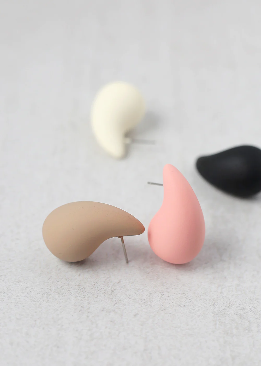 Colorful Thick Teardrop Earring - Image 2