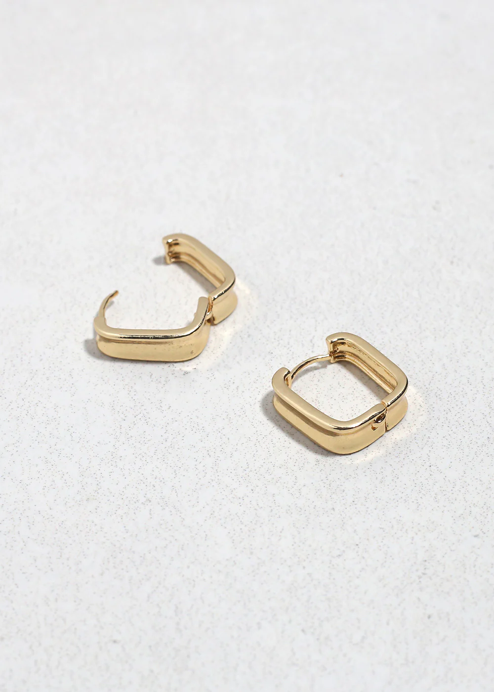 Contour Huggie Earrings - Image 2