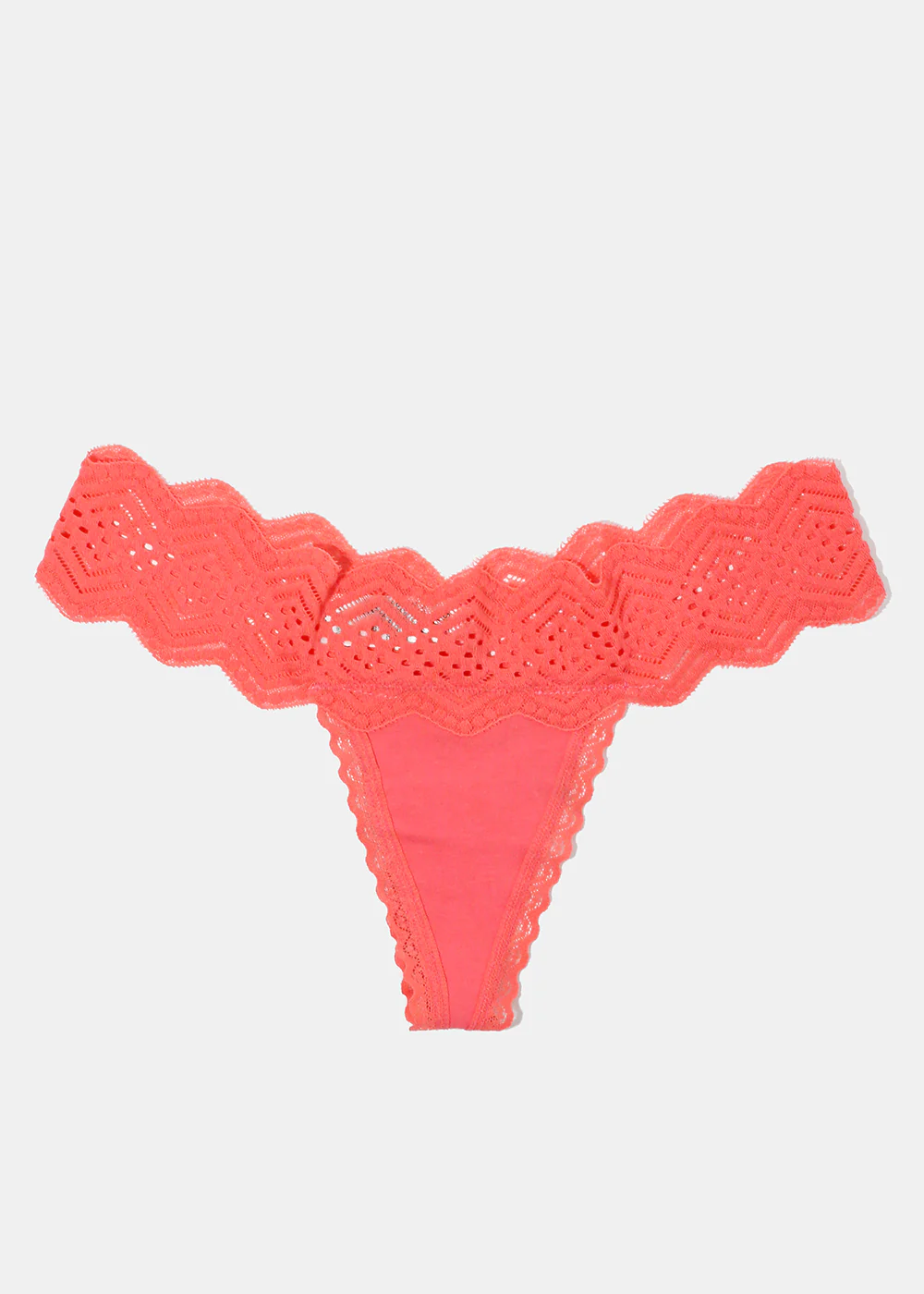 Coral Lace Thong