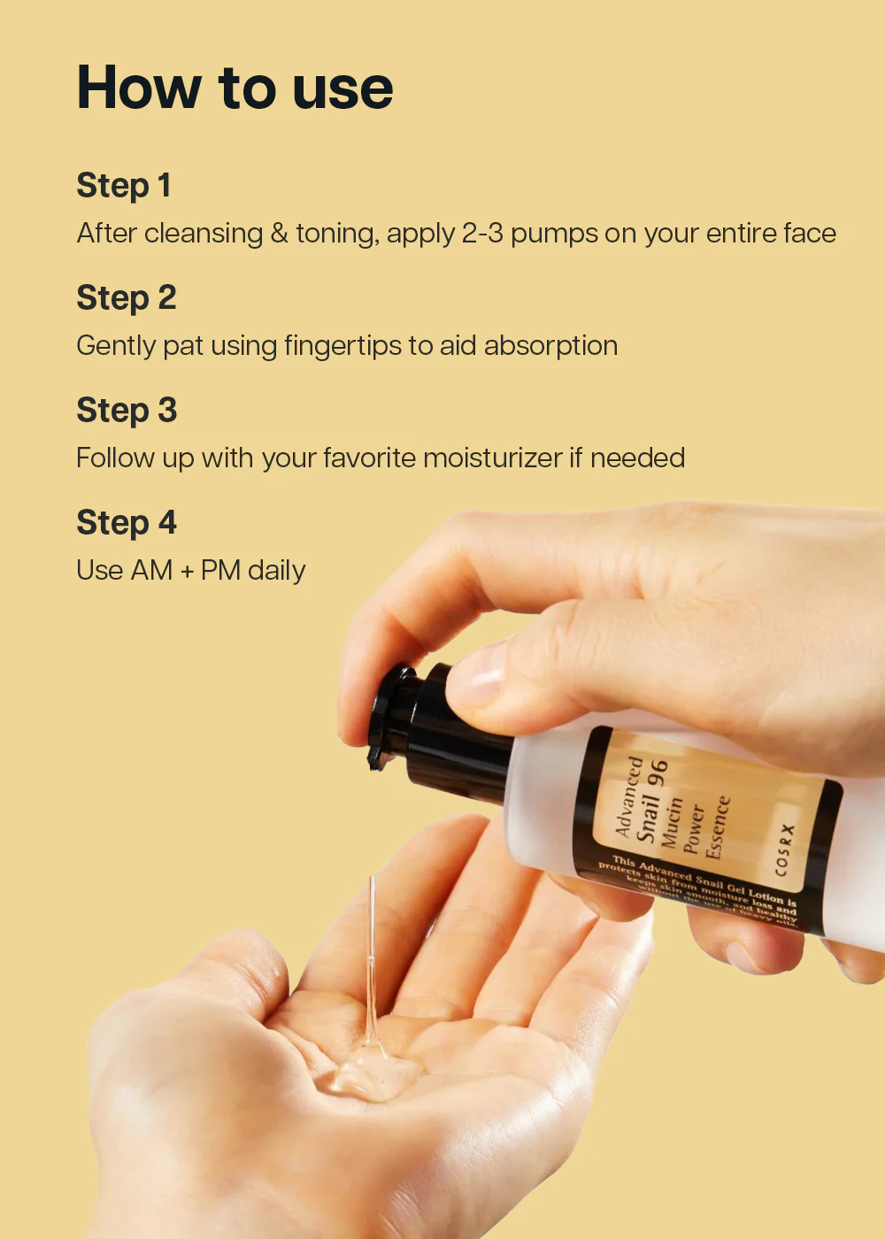 COSRX Advanced Snail 96 Mucin Power Essence 100ml - Image 9