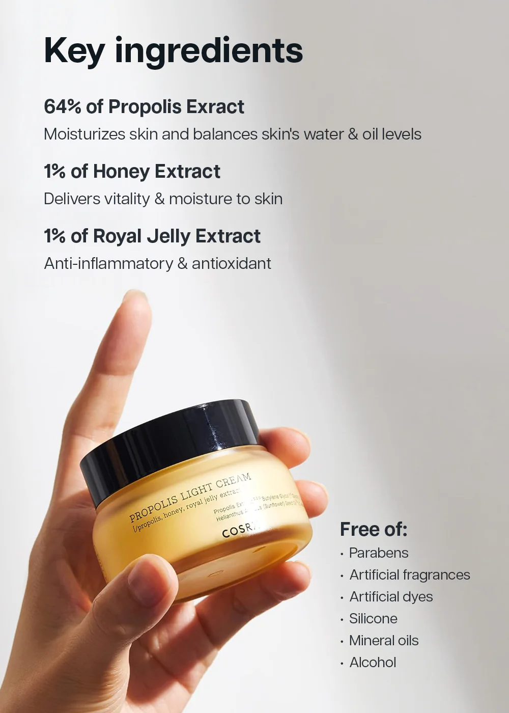 COSRX Full Fit Propolis Light Cream 65ml - Image 5