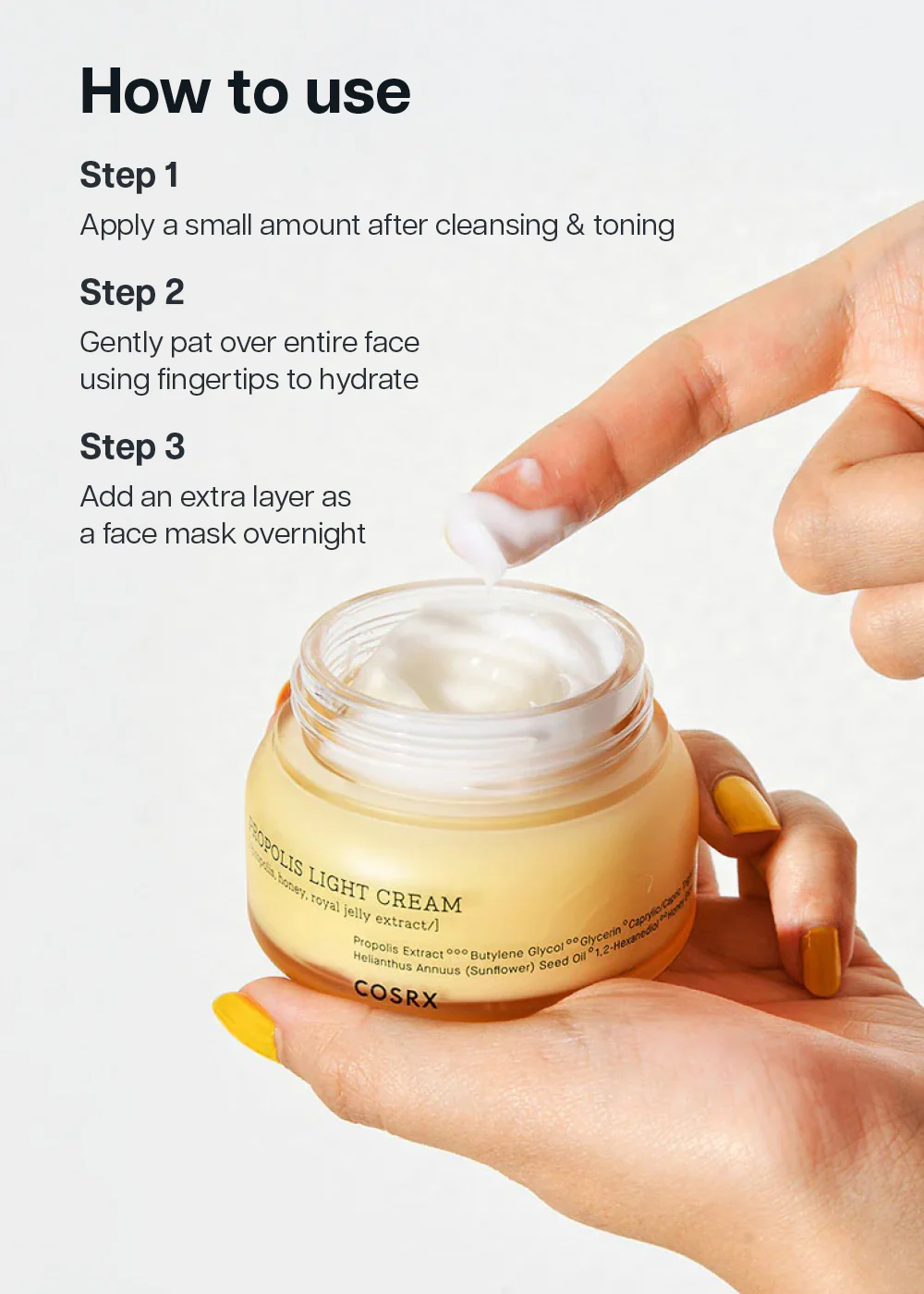 COSRX Full Fit Propolis Light Cream 65ml - Image 8