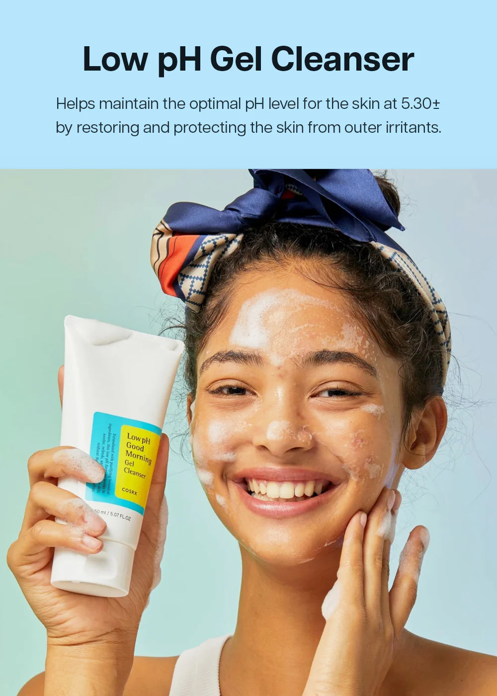COSRX Low pH Good Morning Gel Cleanser 150ml - Image 2