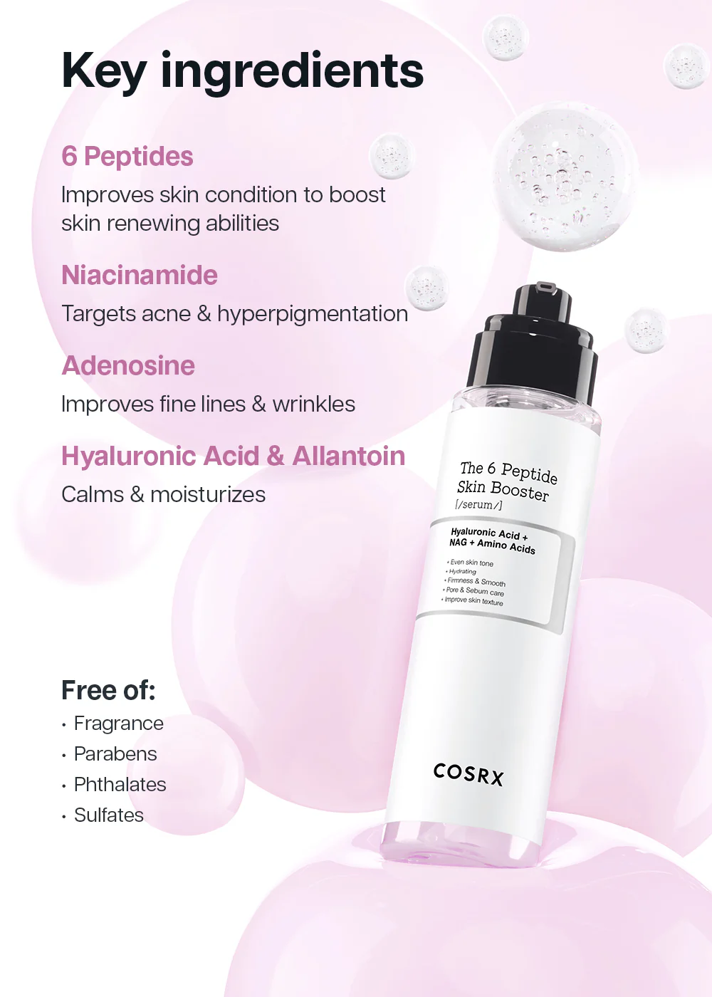 COSRX The 6 Peptide Skin Booster Serum 150ml - Image 4