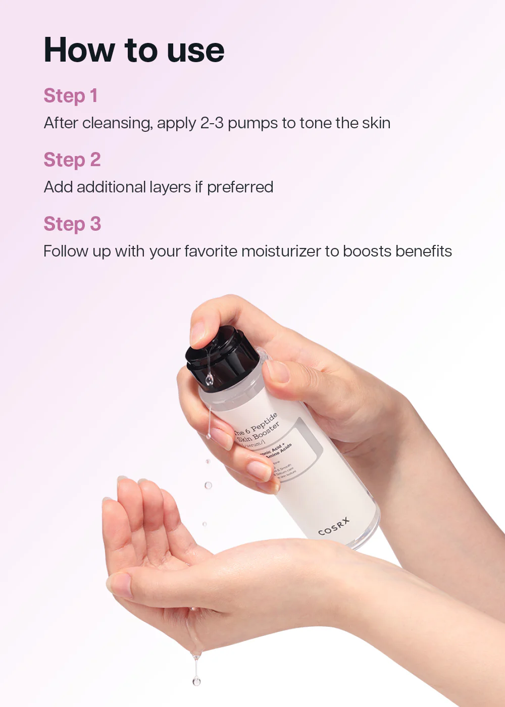 COSRX The 6 Peptide Skin Booster Serum 150ml - Image 8