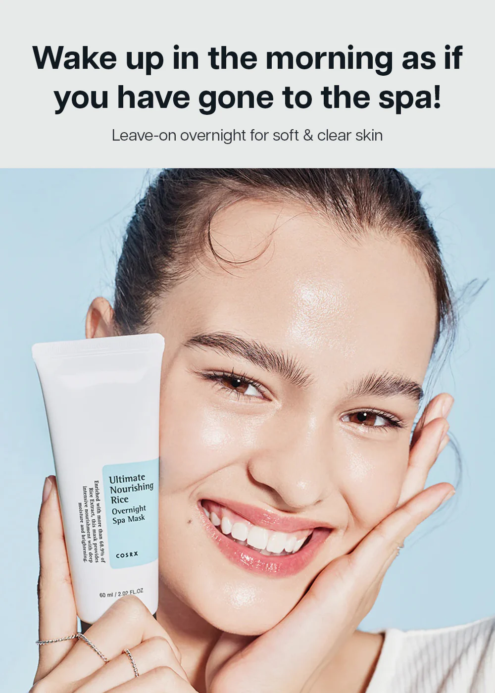 COSRX Ultimate Nourishing Rice Overnight Spa Mask 60ml - Image 2