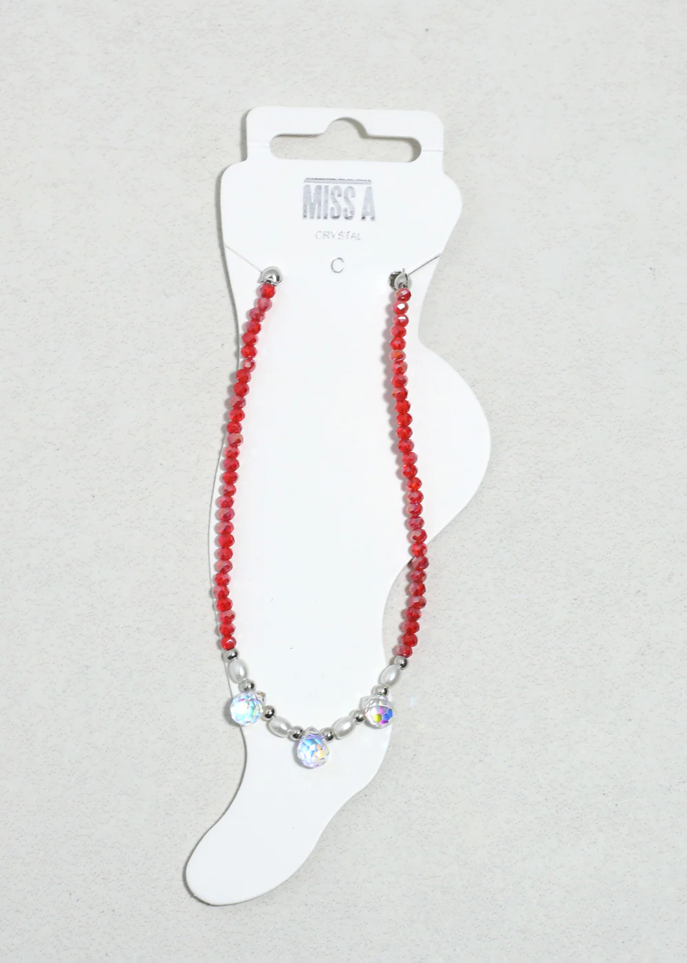 Crystal Glow Beaded Anklet