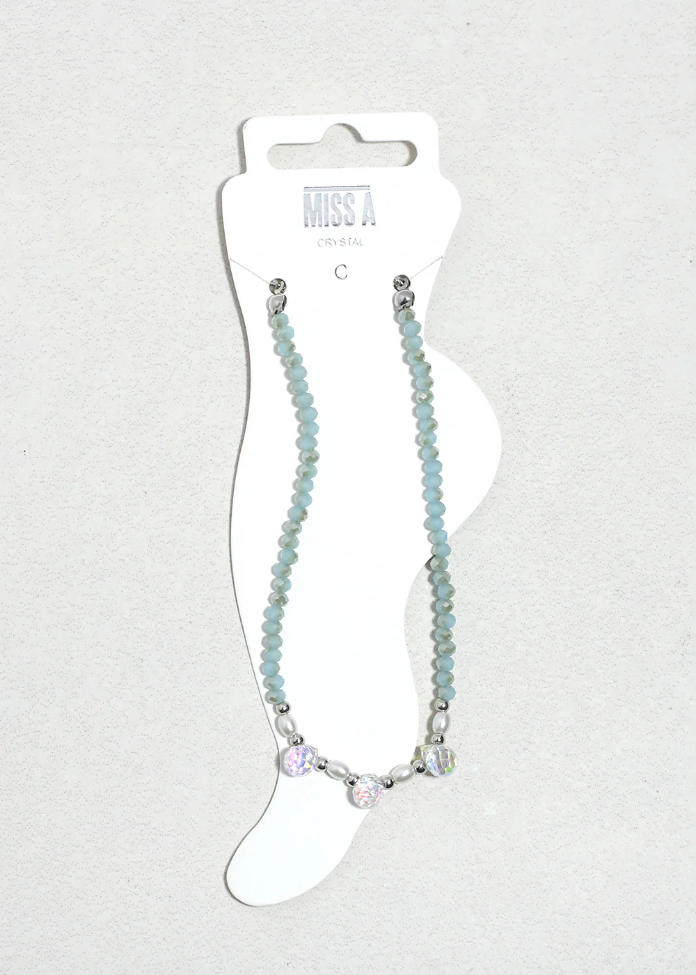 Crystal Glow Beaded Anklet - Image 2
