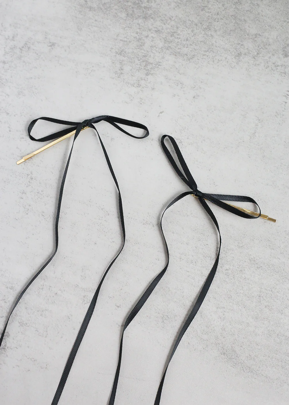 Cute 2 PC Thin Hair Bow Pins - Image 4