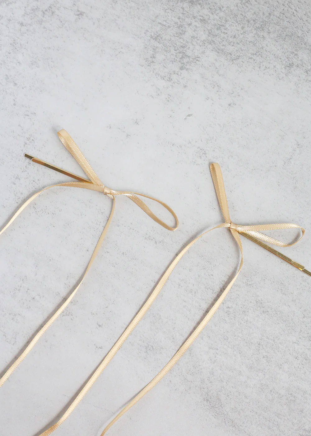 Cute 2 PC Thin Hair Bow Pins - Image 5