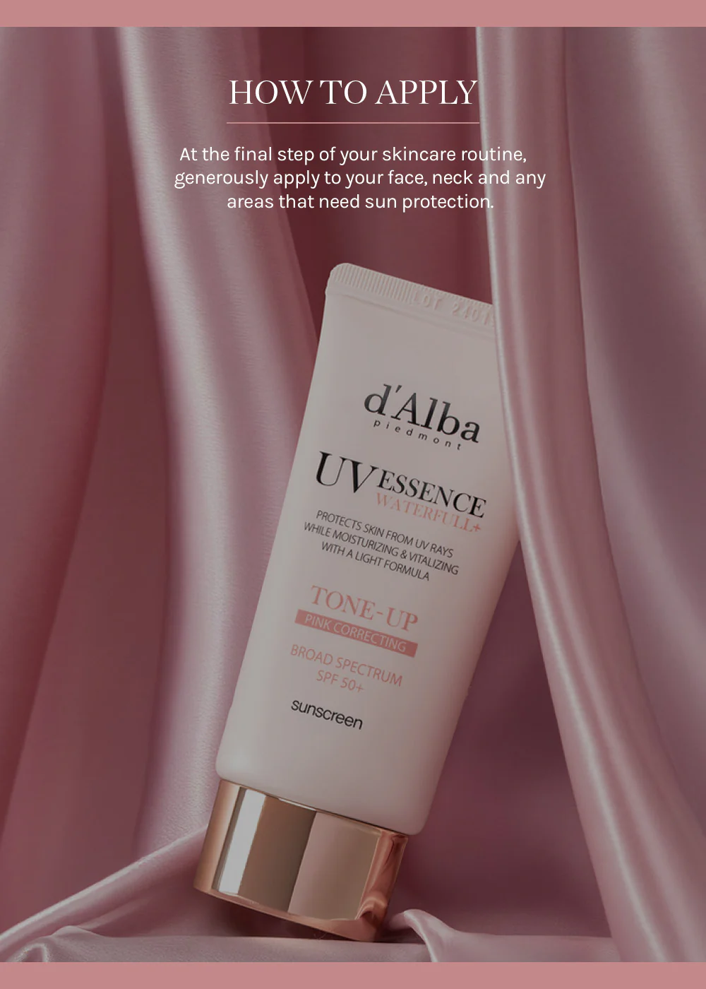 d’Alba Waterfull Tone-Up Sun Cream 50ml - Image 6