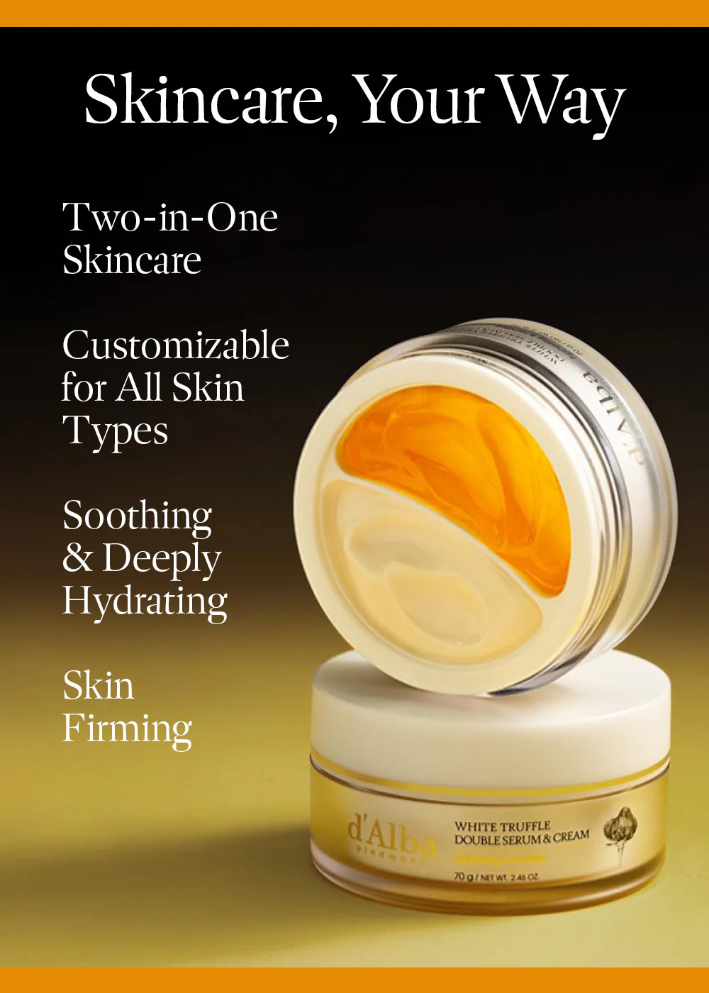 d’Alba White Truffle Double Serum & Cream 70g - Image 2