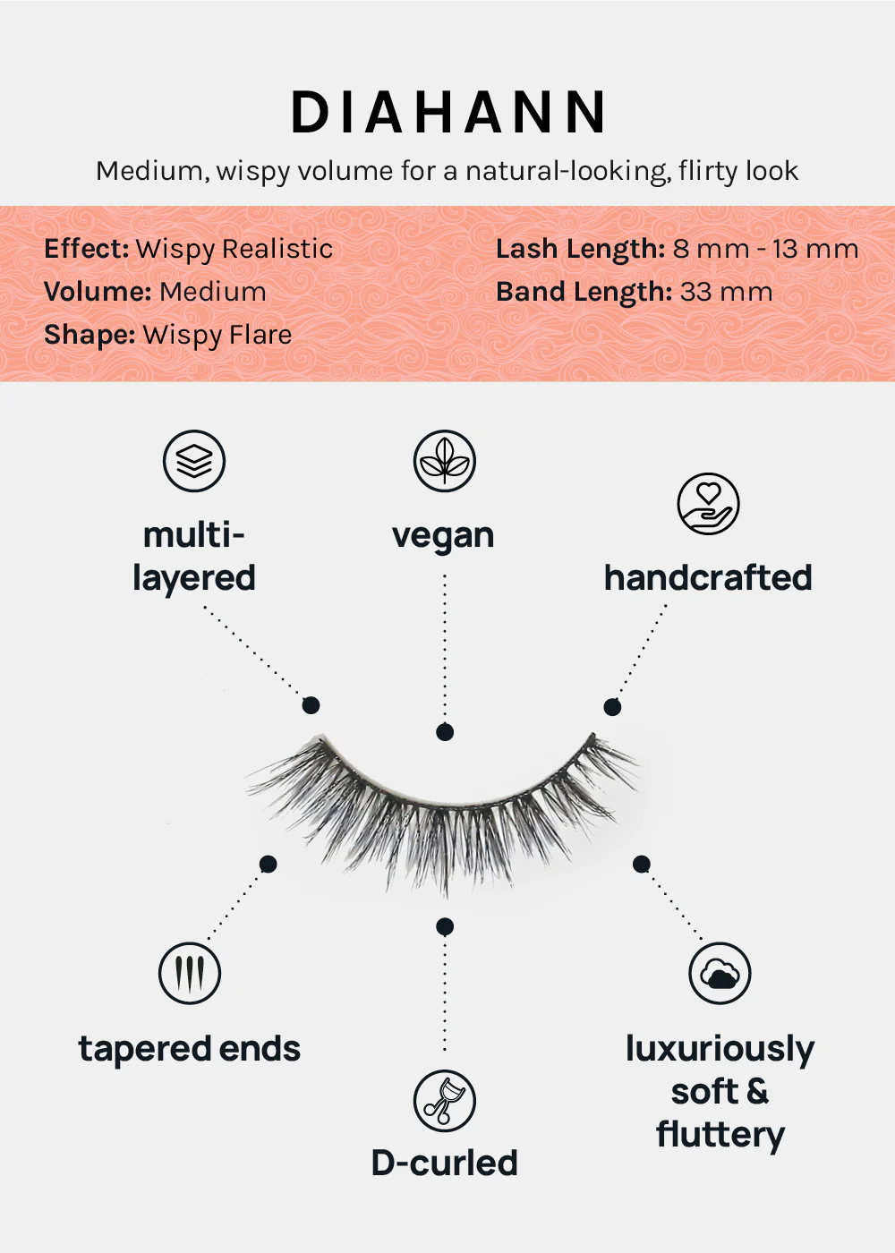 D-LUX Curl Premium Faux Mink Lashes - Diahann - Image 4