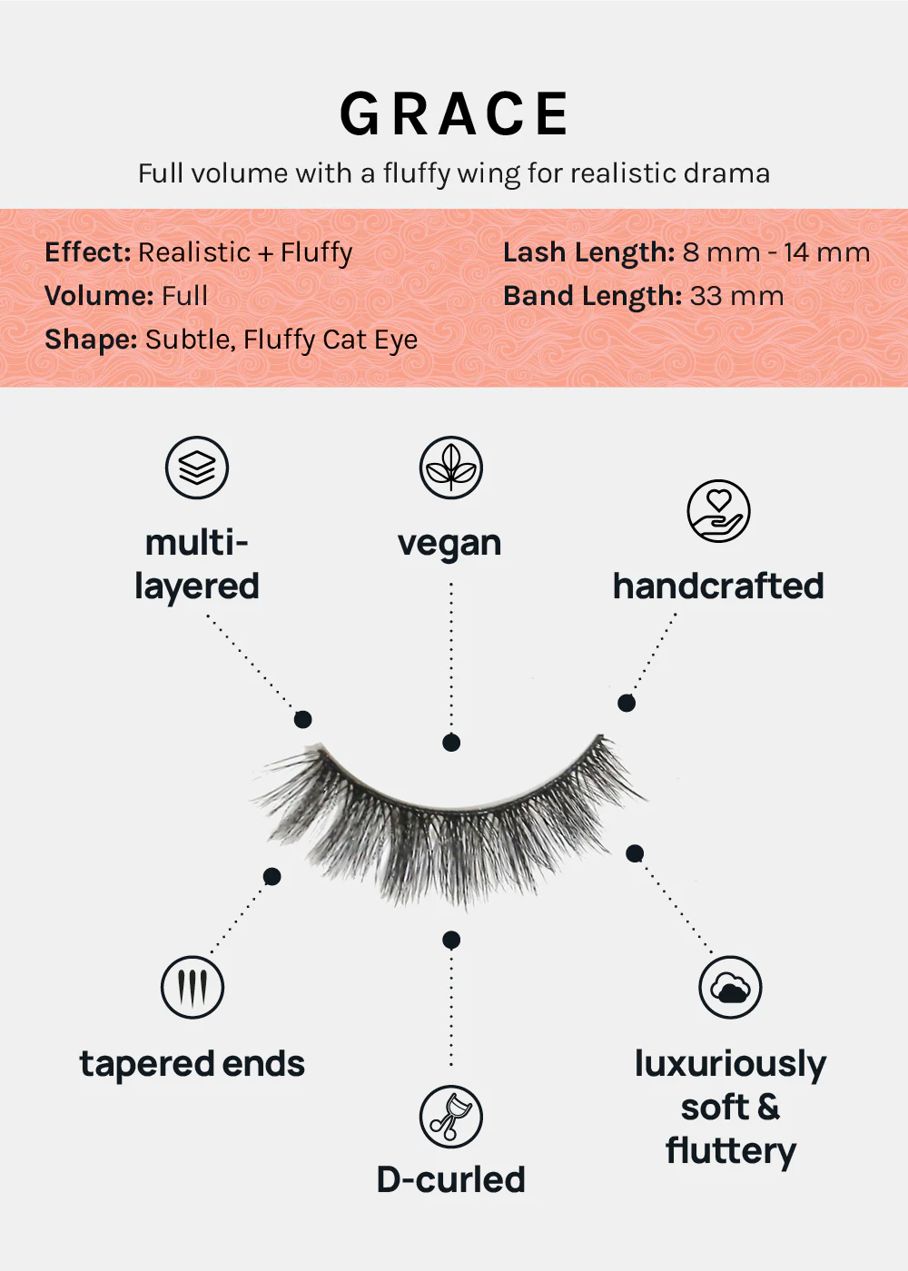 D-LUX Curl Premium Faux Mink Lashes - Grace - Image 4