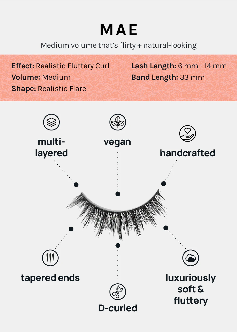 D-LUX Curl Premium Faux Mink Lashes - Mae - Image 4