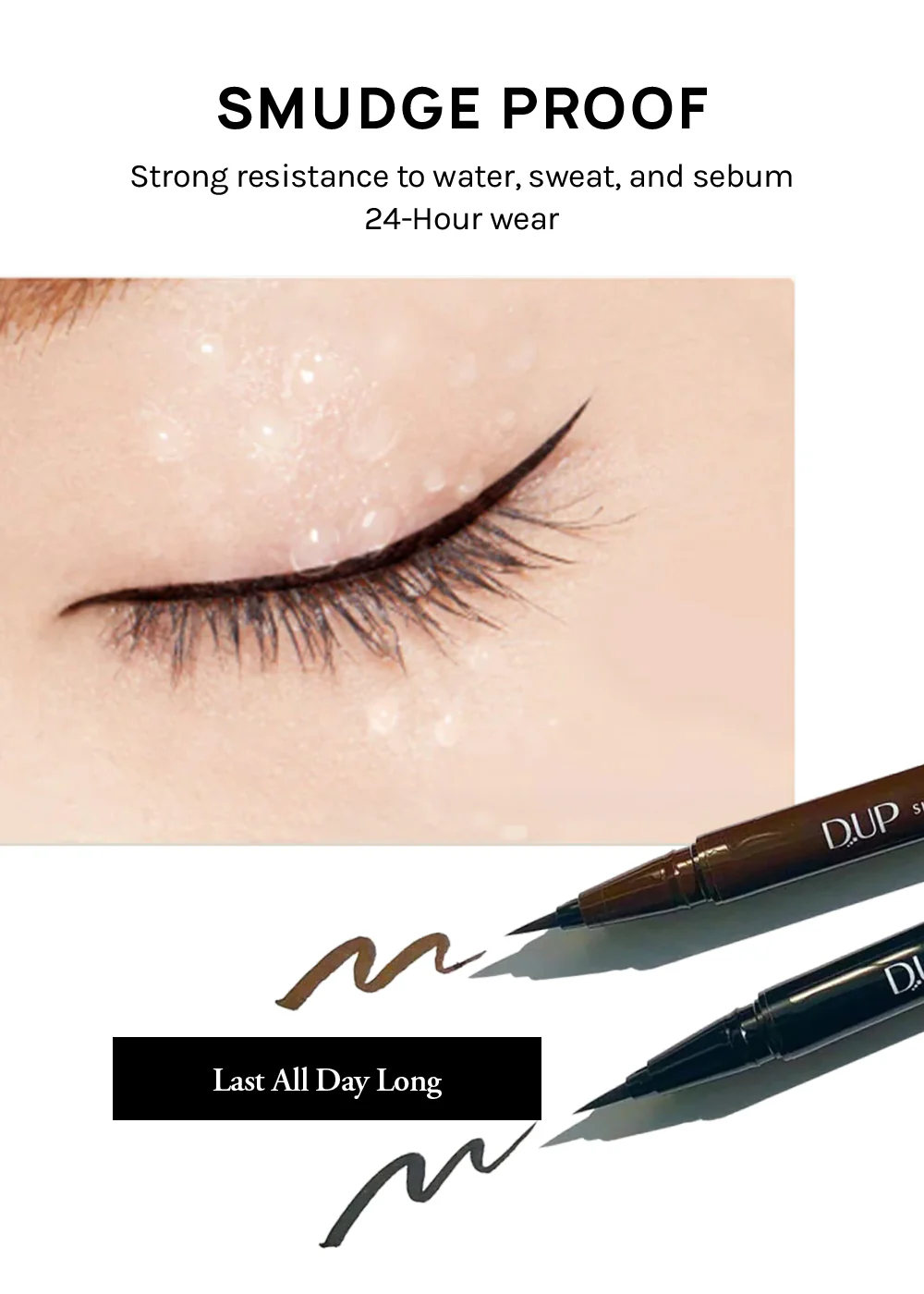 D-UP Silky Liquid Eyeliner Waterproof - Image 3
