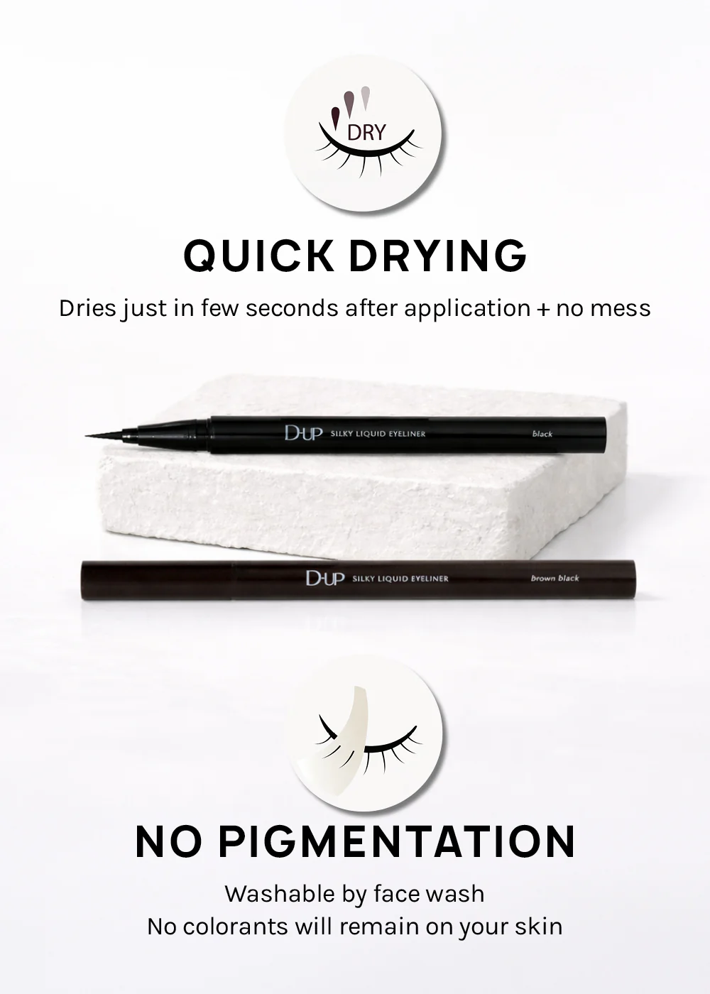 D-UP Silky Liquid Eyeliner Waterproof - Image 5
