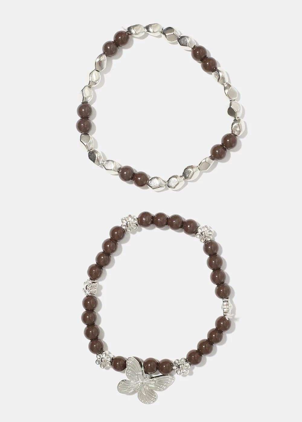 Dark Bead Bracelet with Butterfly - Image 13