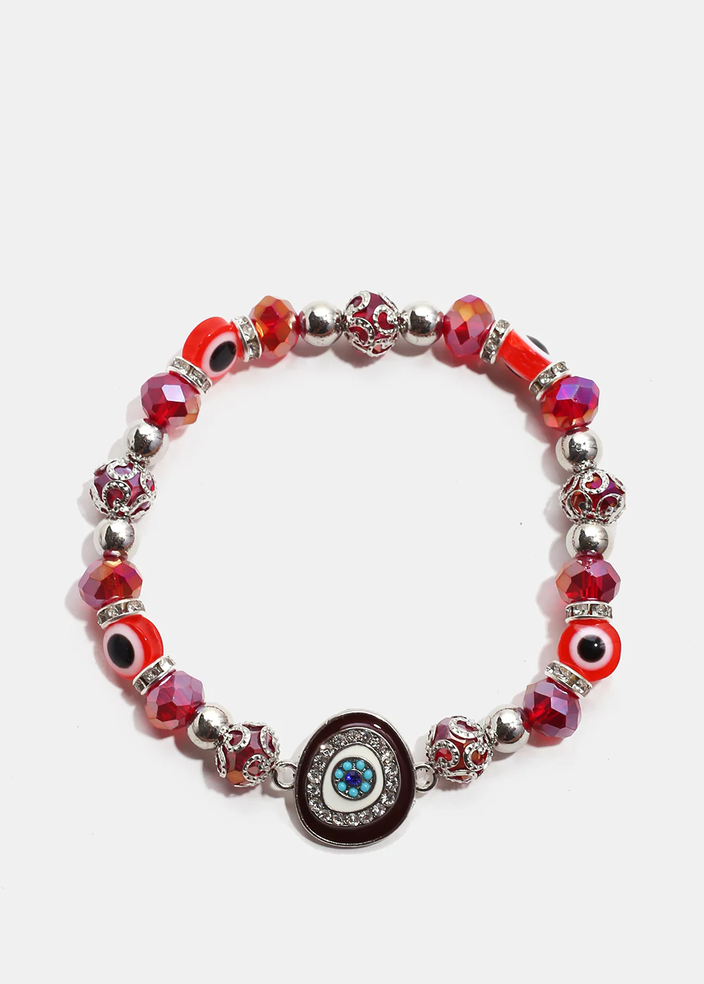 Dark Colored Evil Eye Bead Bracelet - Image 10